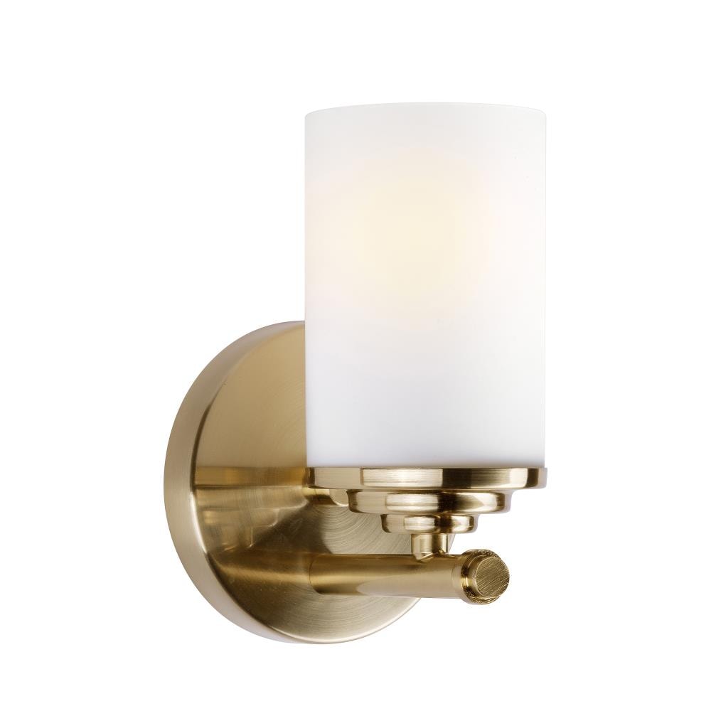 Forte Lighting 5105-01-12 Ames 4.75-in W 1 -Light Brushed Gold Wall Sconce