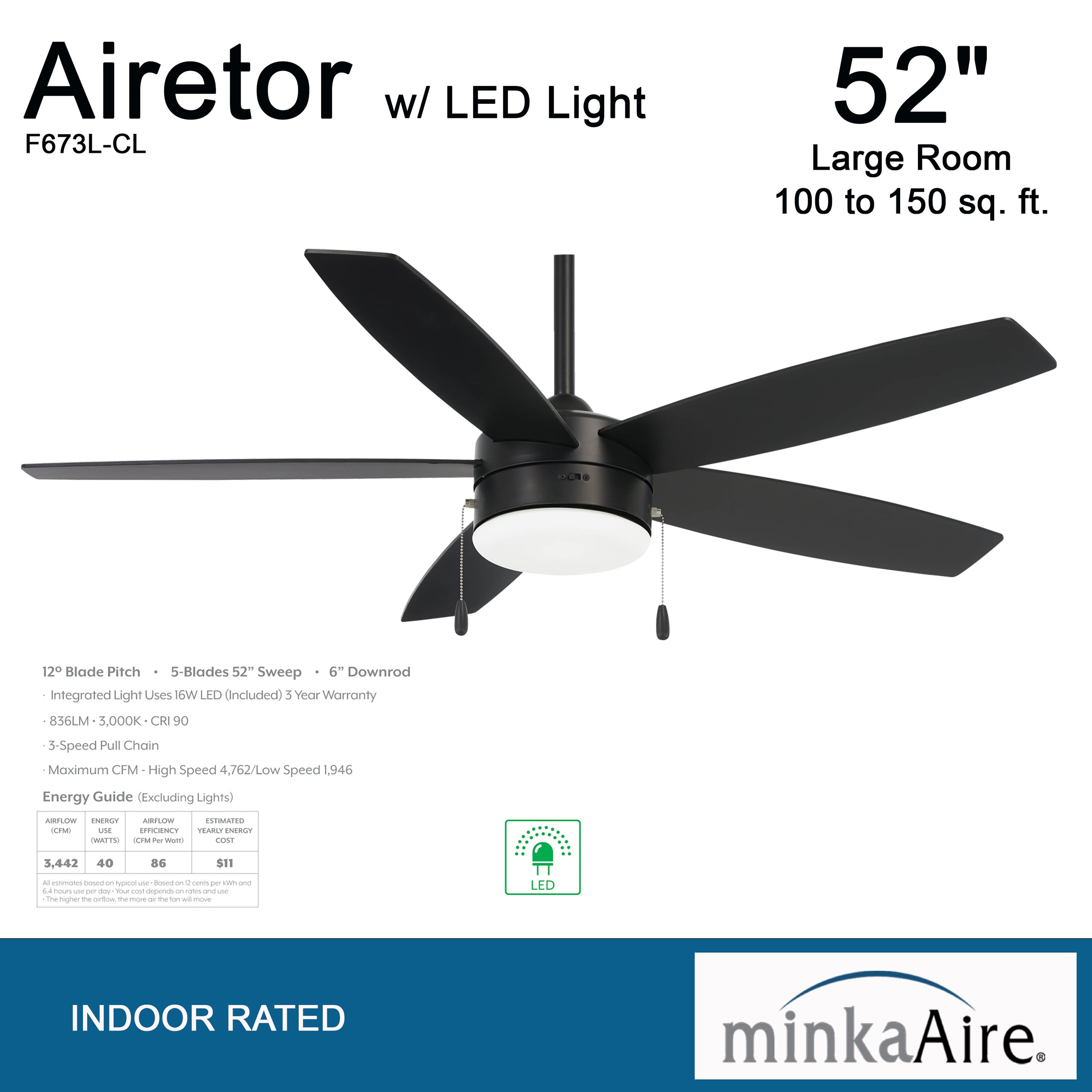 Minka Aire F673L-CL Ceiling-Fans - View #5