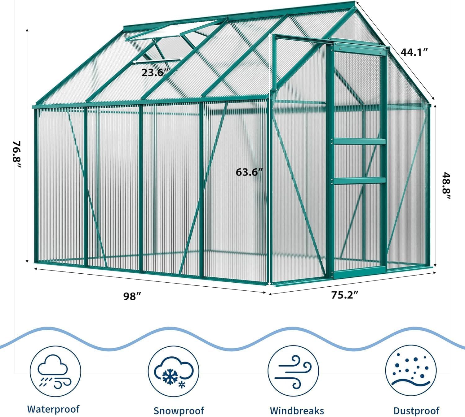 Garvee L070GLZLH31W greenhouses - View #3