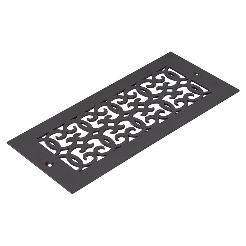 Reggio Register VL16-612-SRBH 4-in x 10-in Steel Oil Rubbed Bronze Floor Register