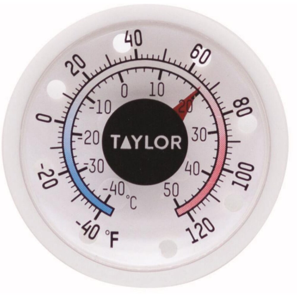 Taylor - Dial Thermometer Plastic White 1.75 in