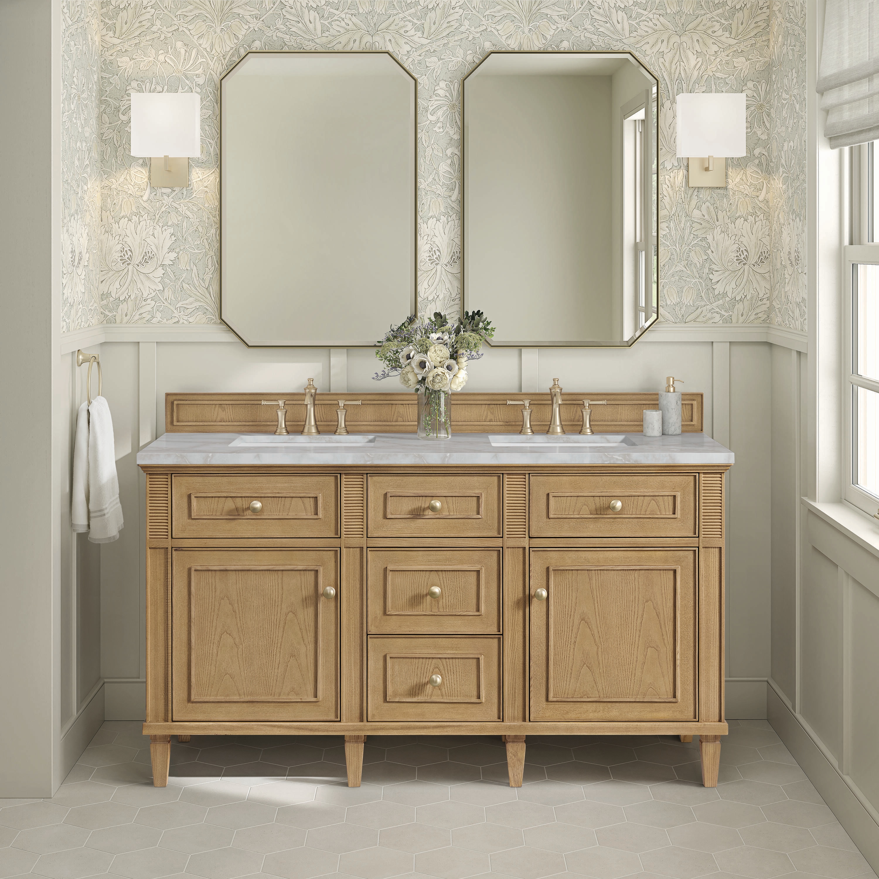 James Martin Vanities 424-V60D-LNO-3VSL Bath-Vanity-Combo - View #2