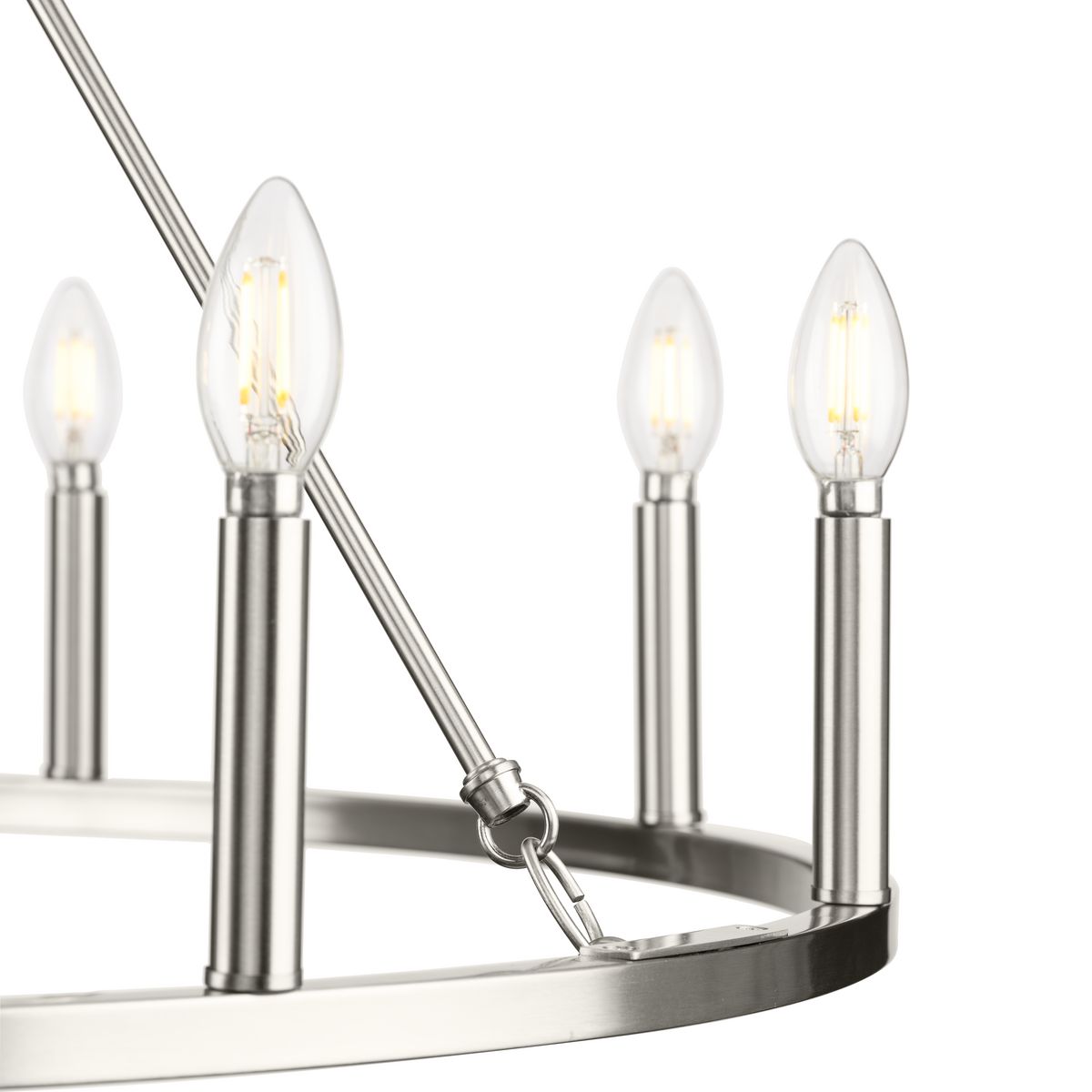Gilliam 9-Light Brushed Nickel Circular Chandelier