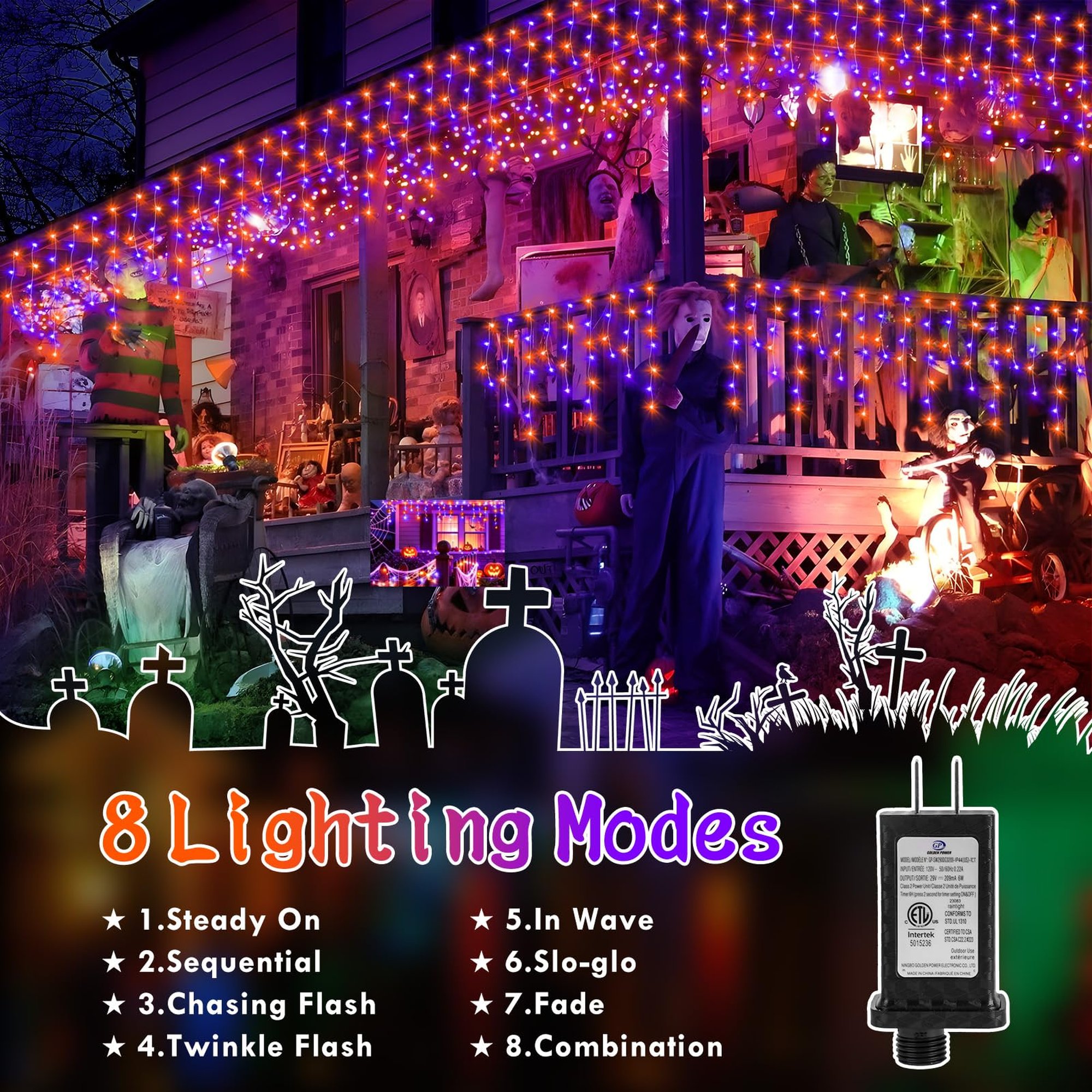 Numhew NHBEN387061 Halloween-String-Lights - View #3