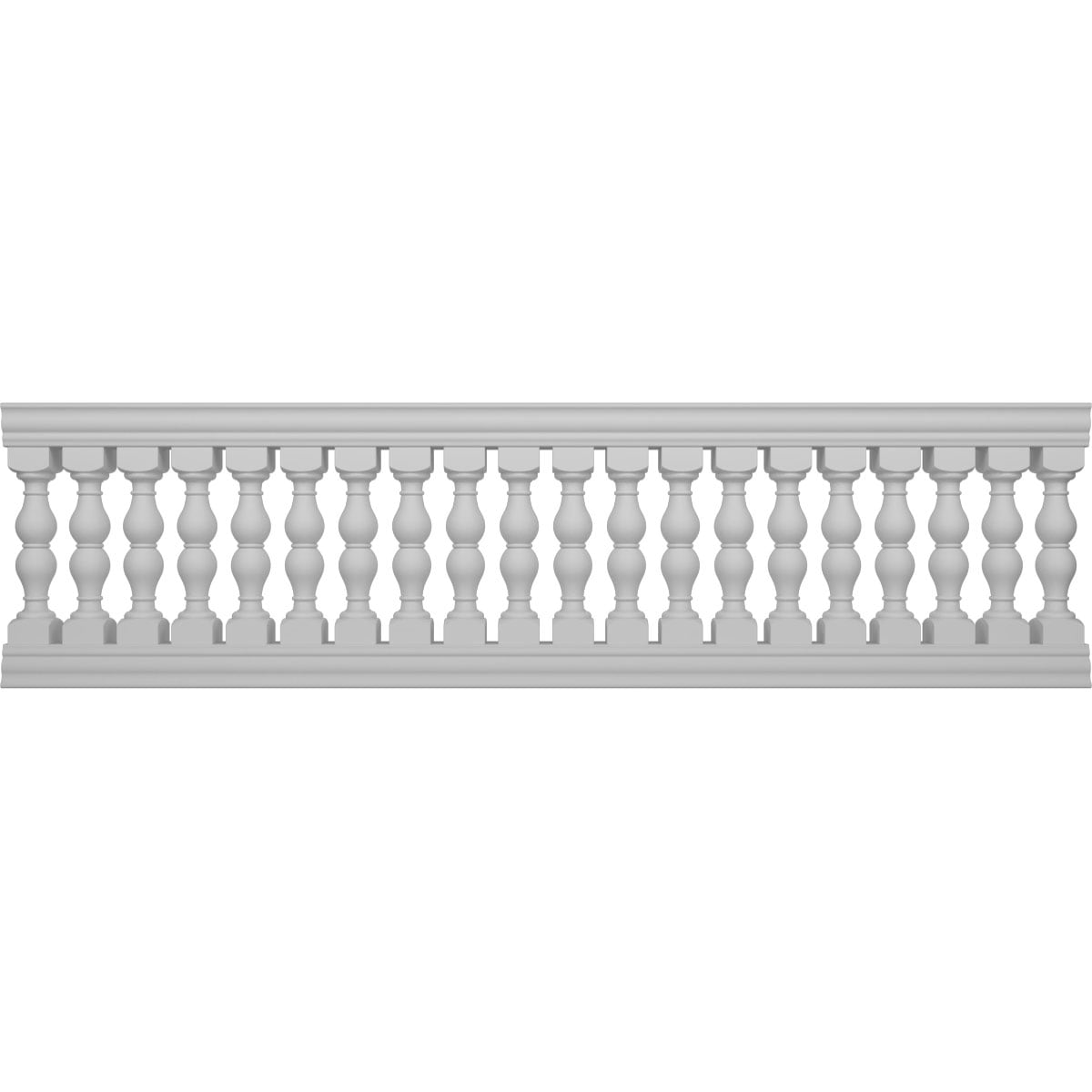 Ekena Millwork BALK38X132AVG FiberThane 10-Feet x 38-Inches Avalon Fiberglass Deck Rail Kit