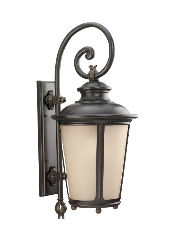 Generation Lighting 88243EN3-780 Cape May 1 -Light 29.7500-in H Distressed Black Hardwired Outdoor Wall Light