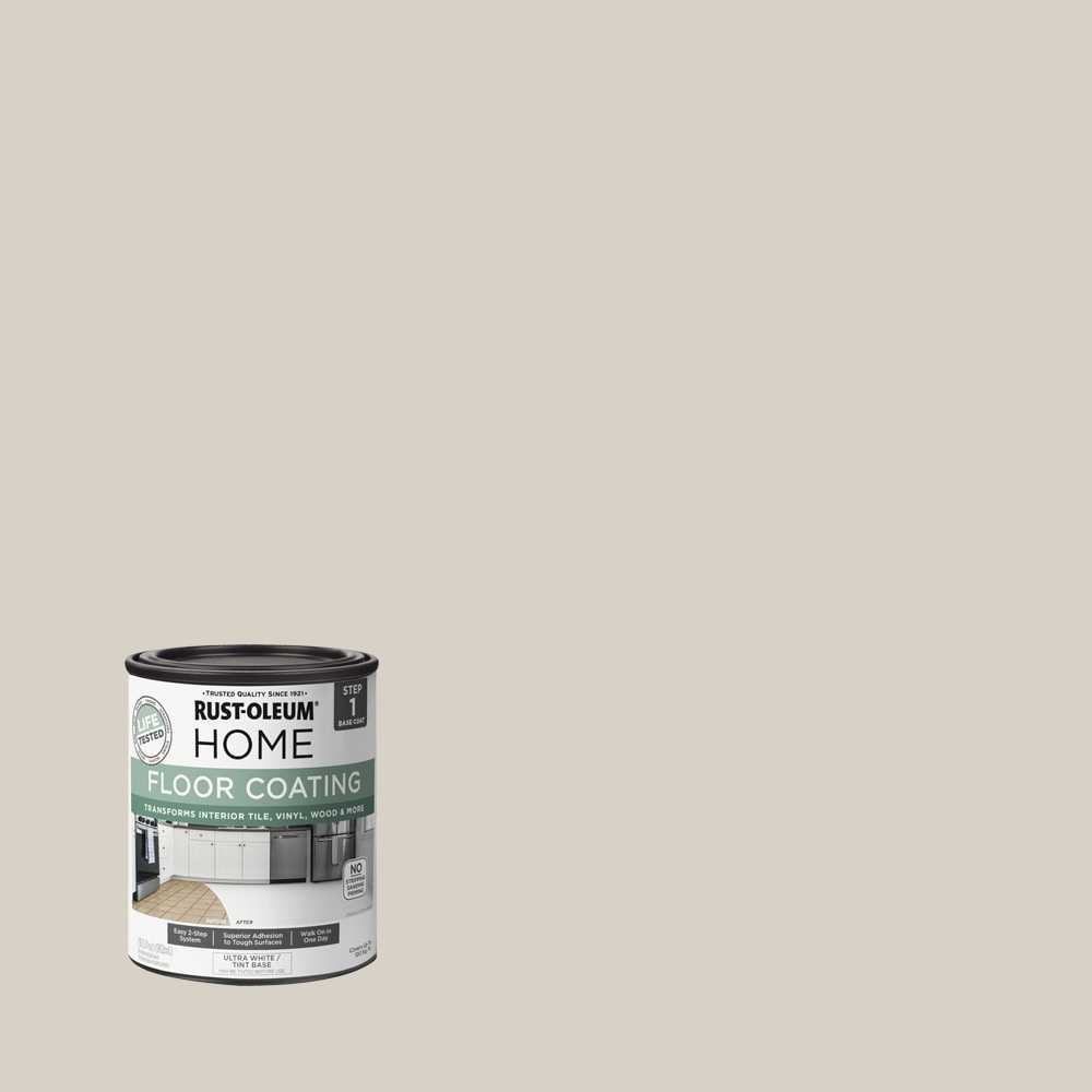 Rust-Oleum 363111T Home Floor Coating Vanilla Milkshake Matte Interior Porch and Floor paint ( 1-quart )