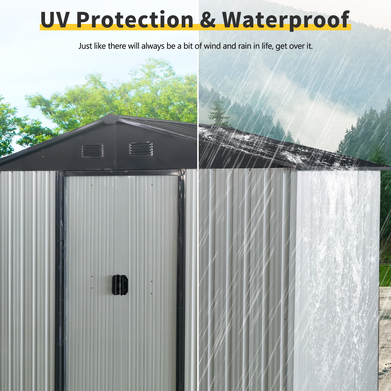 Xspracer ML-OS253WP Metal-Storage-Buildings-Sheds - View #3