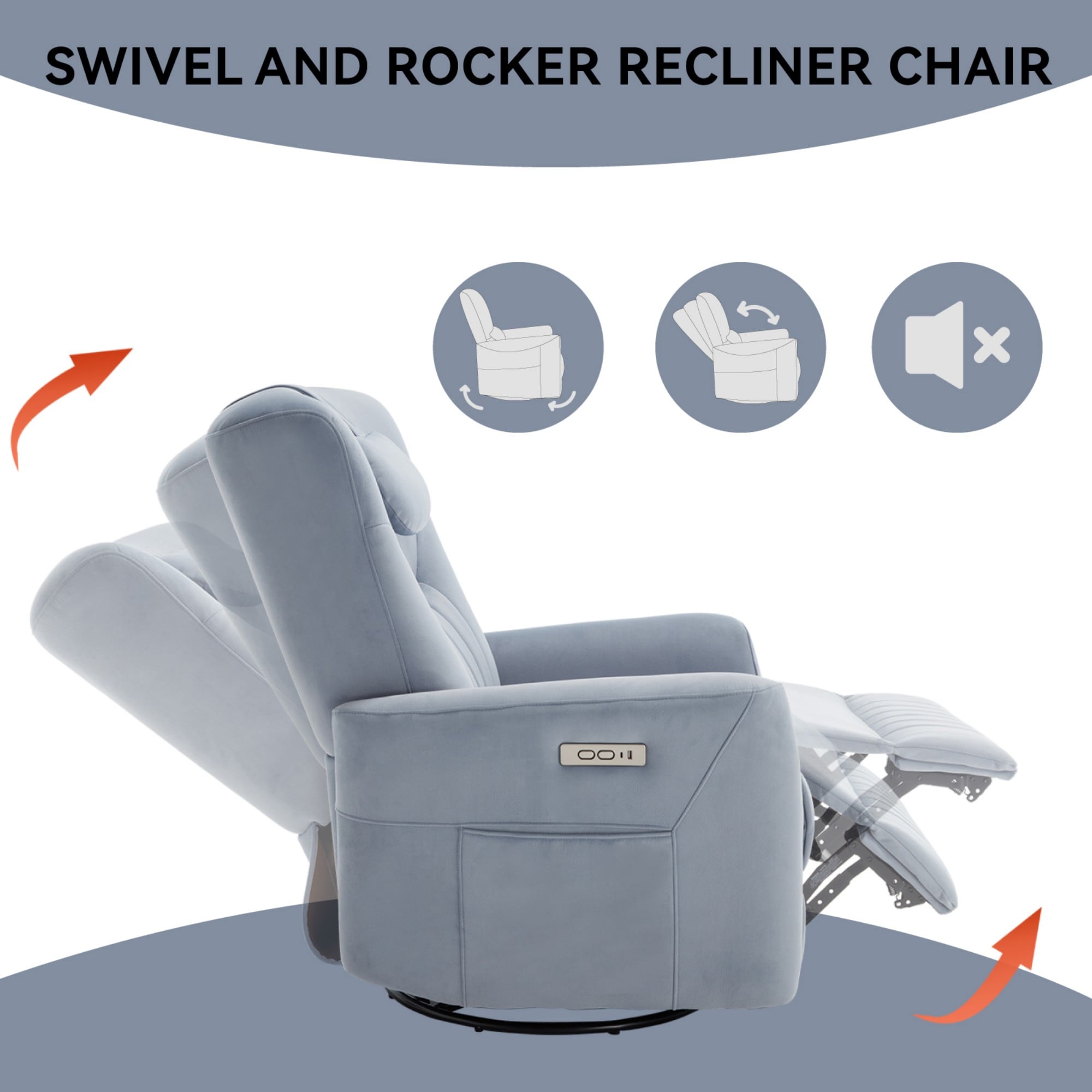 Boyel Living BL-CM808BL recliners - View #10