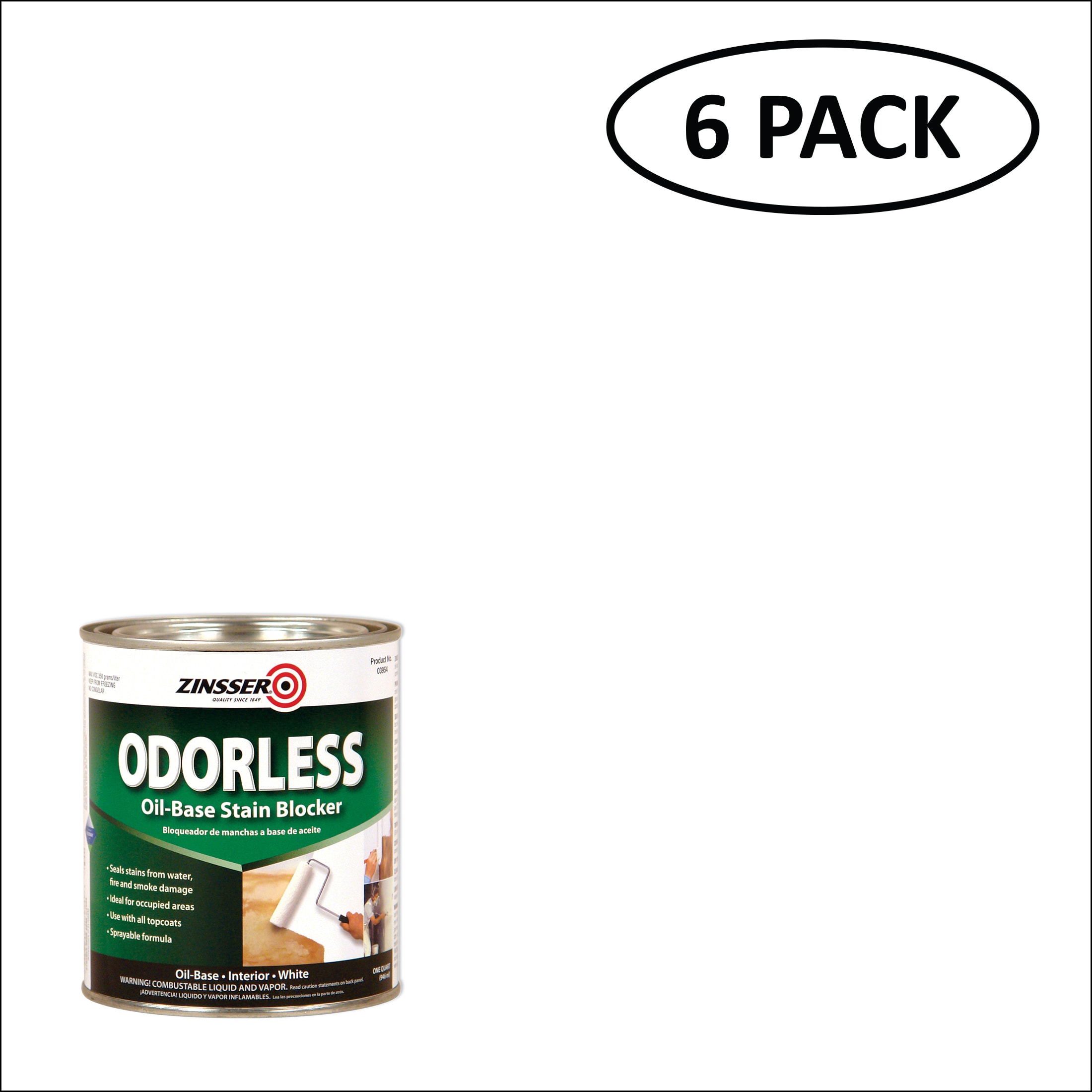 Zinsser 3954SOS Bulls Eye Odorless Interior Multi-purpose Oil-based Wall and Ceiling Primer ( 1-quart )