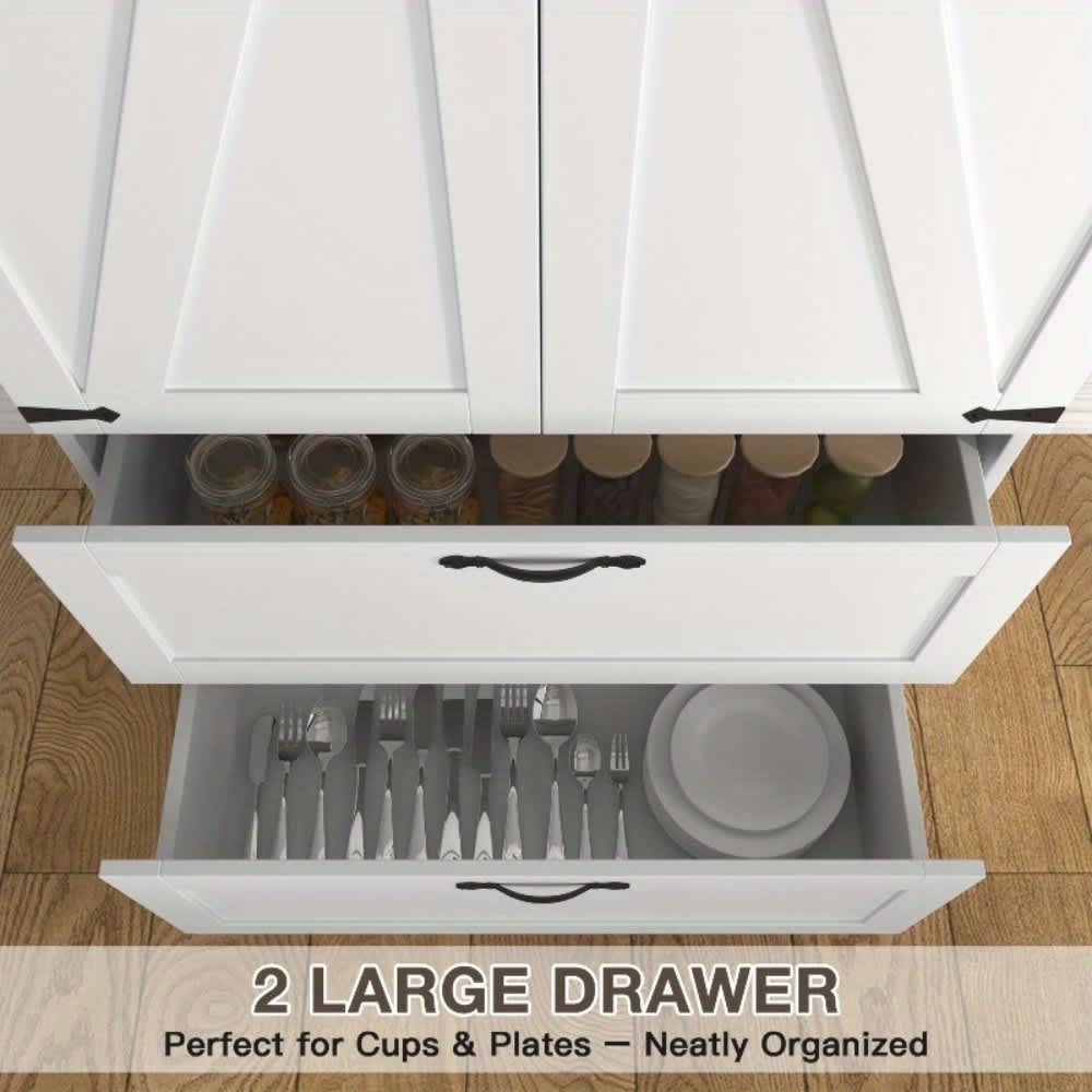 U-HOMY JL-037WH-HM Dining-Kitchen-Storarge - View #6