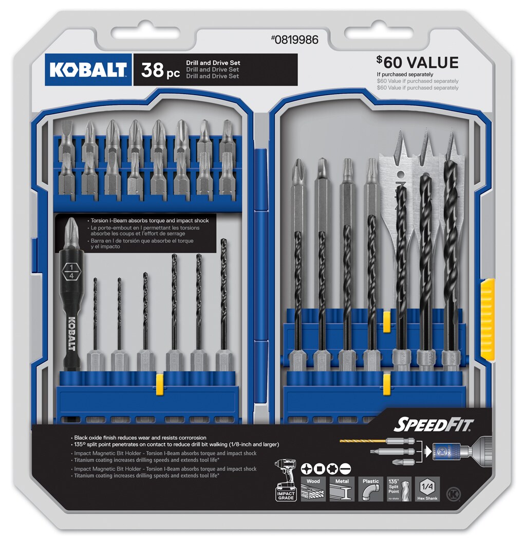 Kobalt 89836 Screwdriver Bit Set