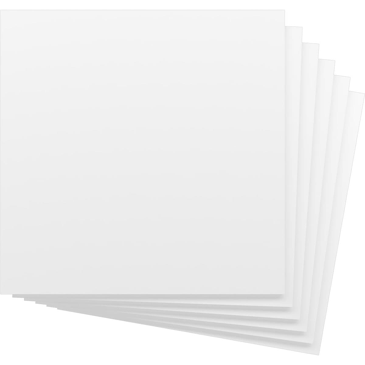 Ekena Millwork HBP12X12X500BUN 11-3/4-in x 11-3/4-in Smooth Paintable/Stainable White PVC Wall Panel ( 6 -Pack, Covers 0.96-sq ft )