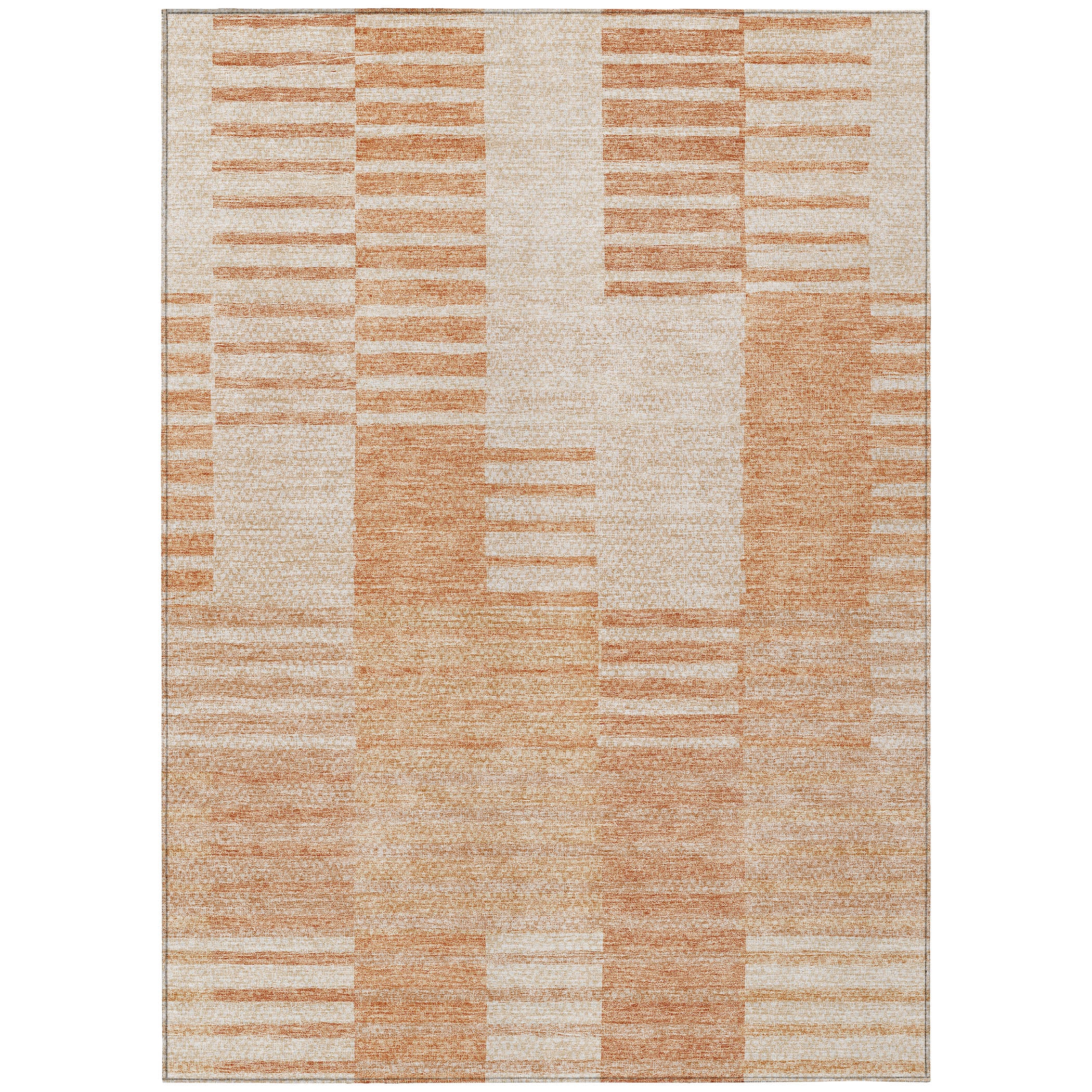 Addison Rugs ACN686SM5X8 Chantille ACN686SM 5 x 7 (ft) Polyester Salmon Rectangular Indoor/Outdoor Geometric Machine washable Area rug