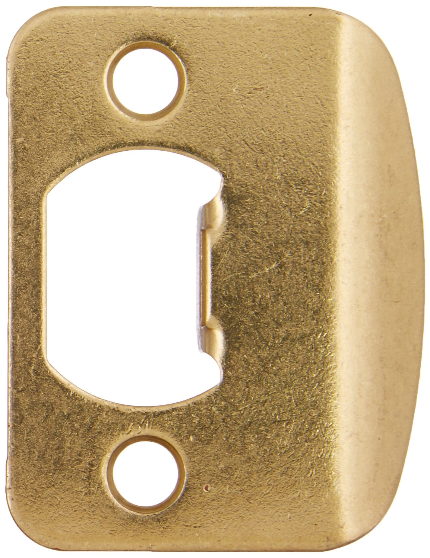 Kwikset Full Lip 1/4 Round Corner Strike Polished Brass #3796-3