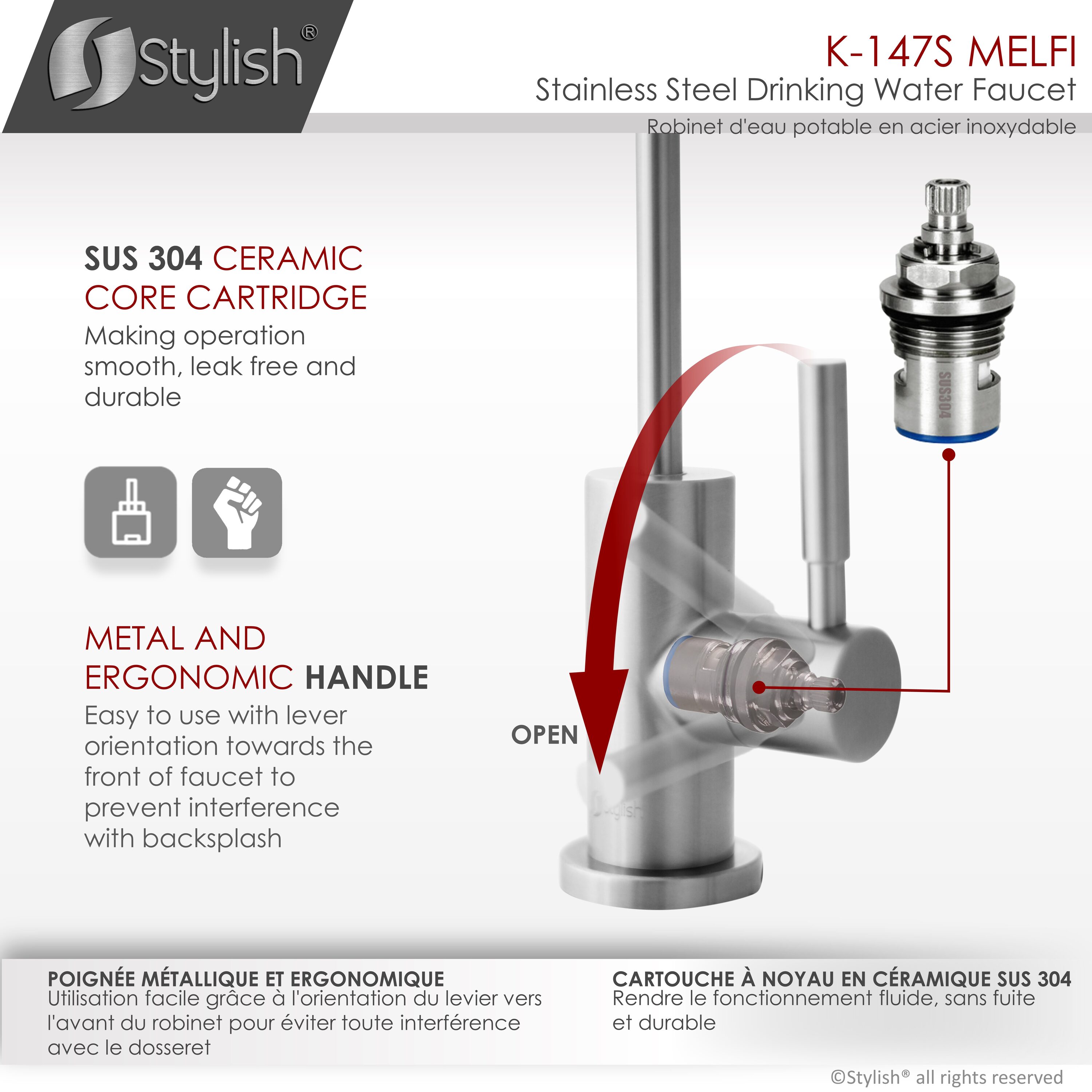 Stylish K-147S Kitchen-Faucets - View #5