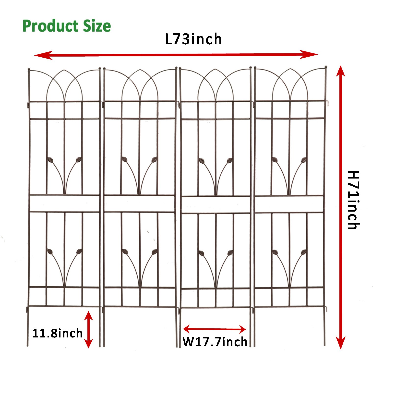 Kahomvis GDLIFE-QPT2-459 Garden-Trellis - View #3