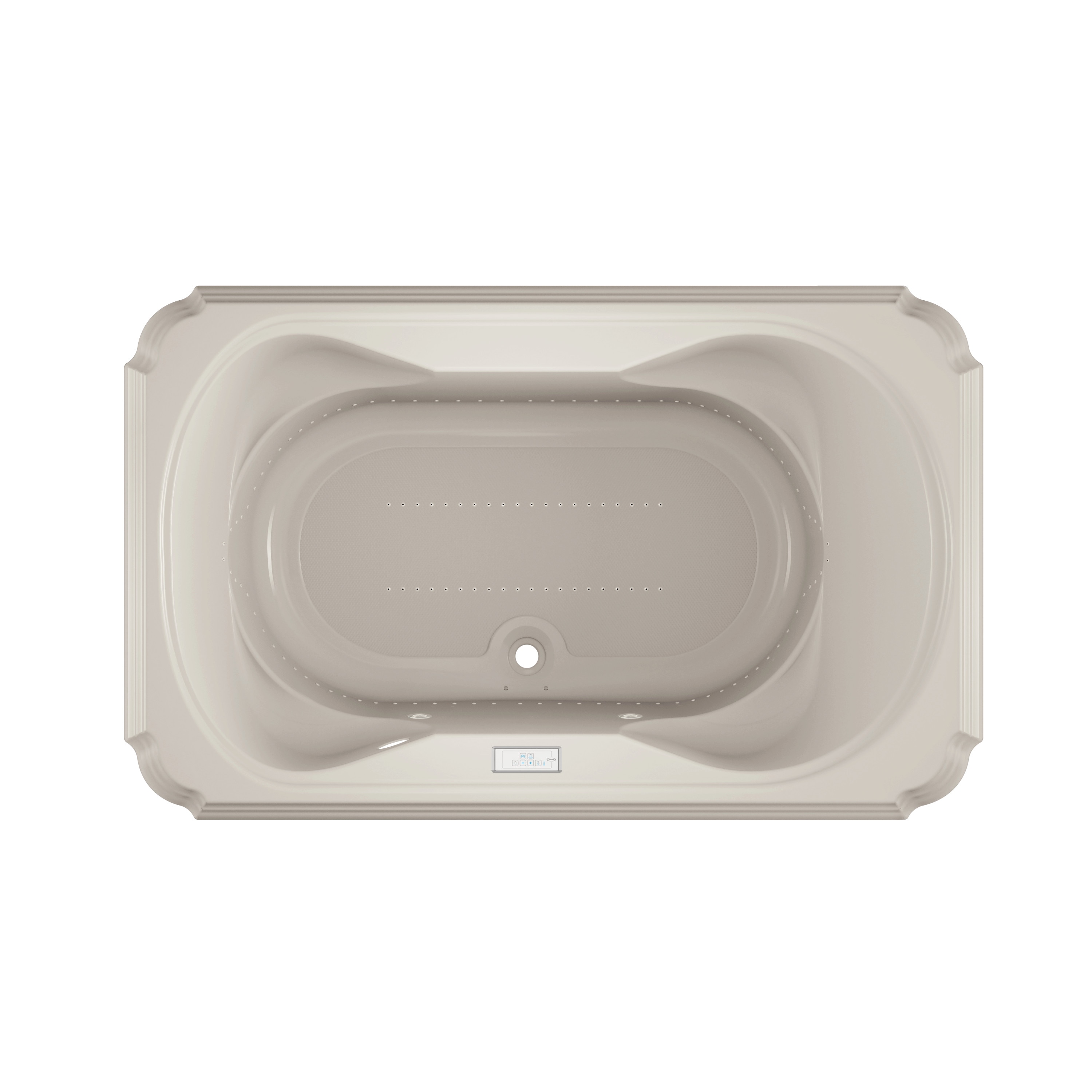Jacuzzi MS38969 Marineo 42.0-Inches x 66.0-Inches Oyster Acrylic Rectangular Drop-in Air bath ( Center Drain )