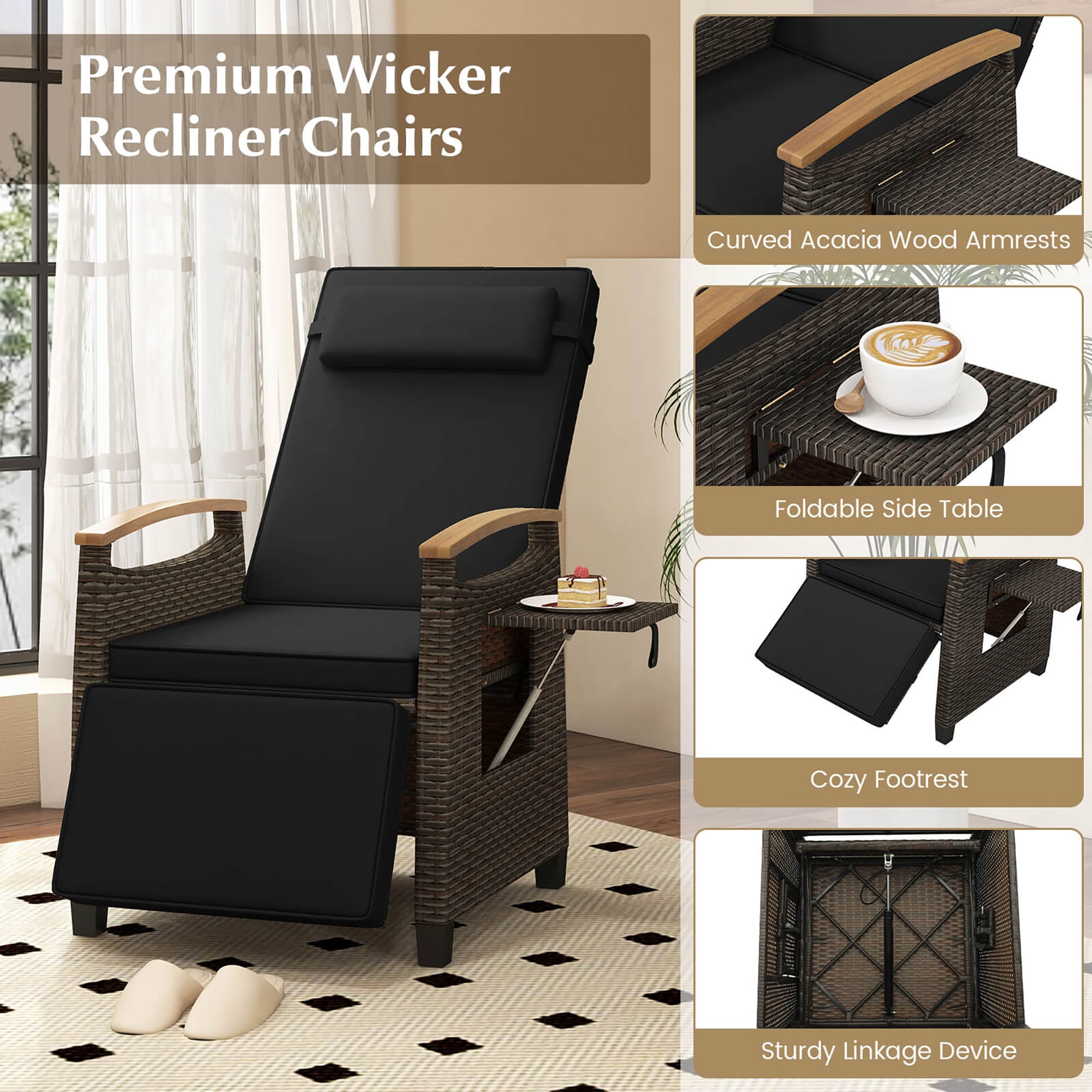 Costway HCST07617 Chaises-Settees - View #3