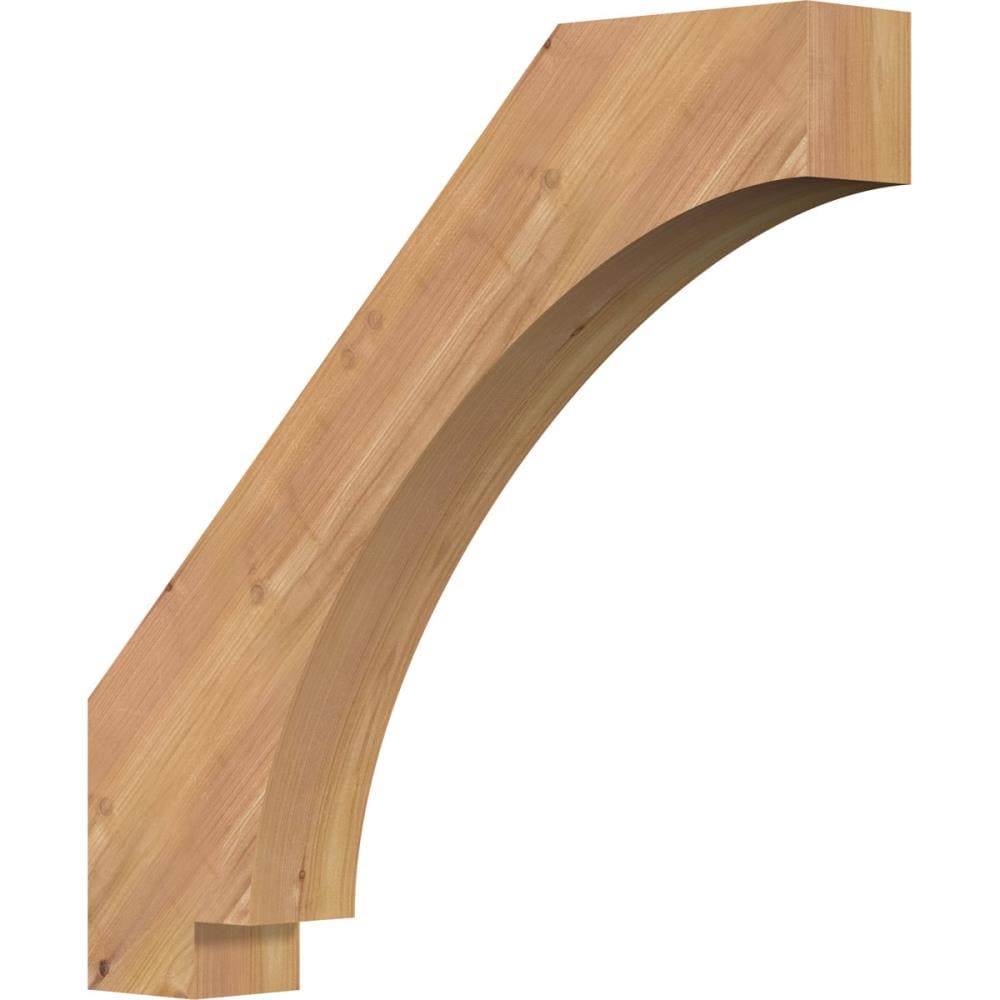 Ekena Millwork BRC04X22X22IMP00SWR 3-1/2-in x 22-in x 22-in Western Red Cedar Unfinished Wood Imperial Smooth Knee Brace