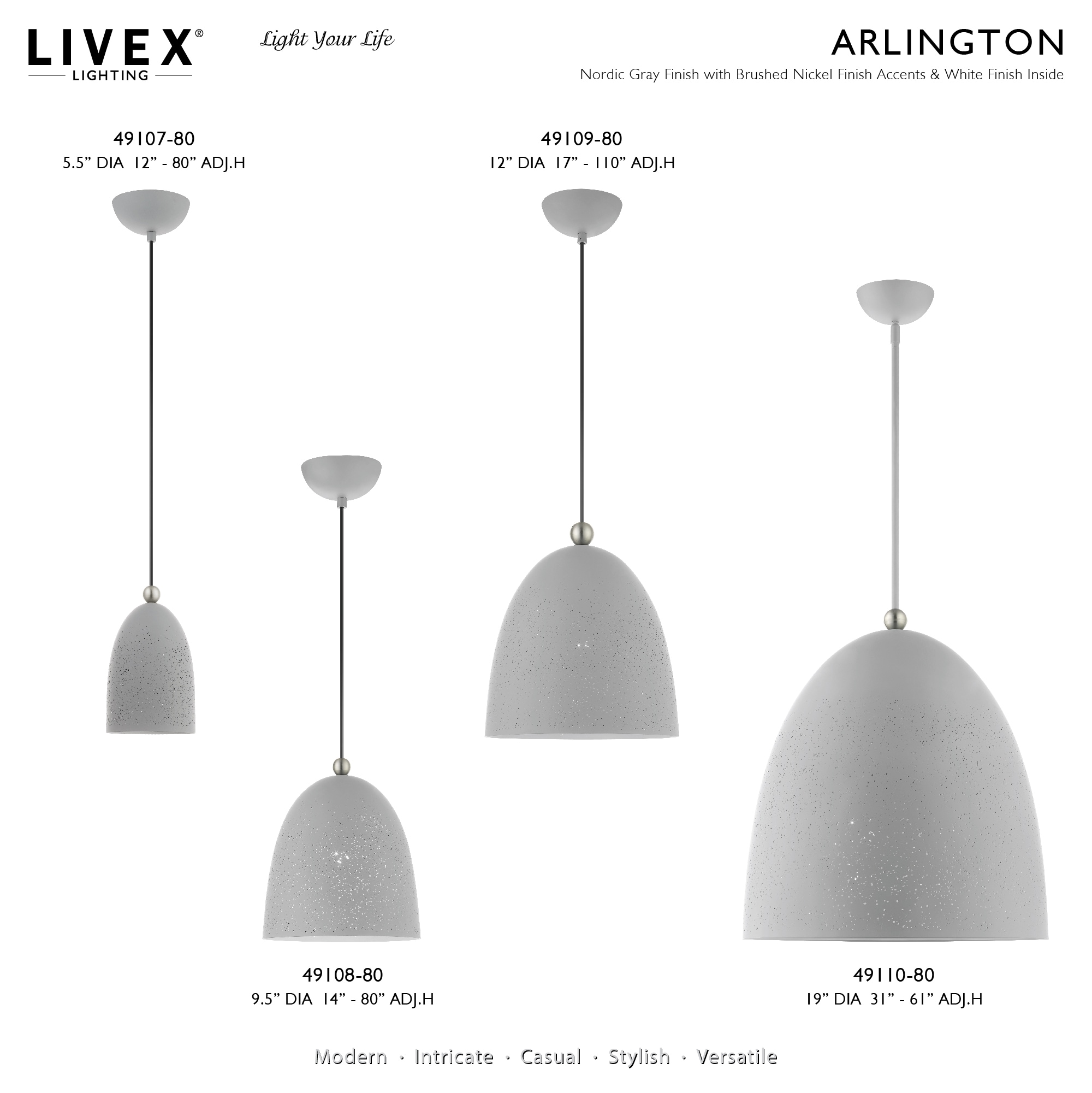 Livex Lighting 49107-80 Pendant-Lights - View #7