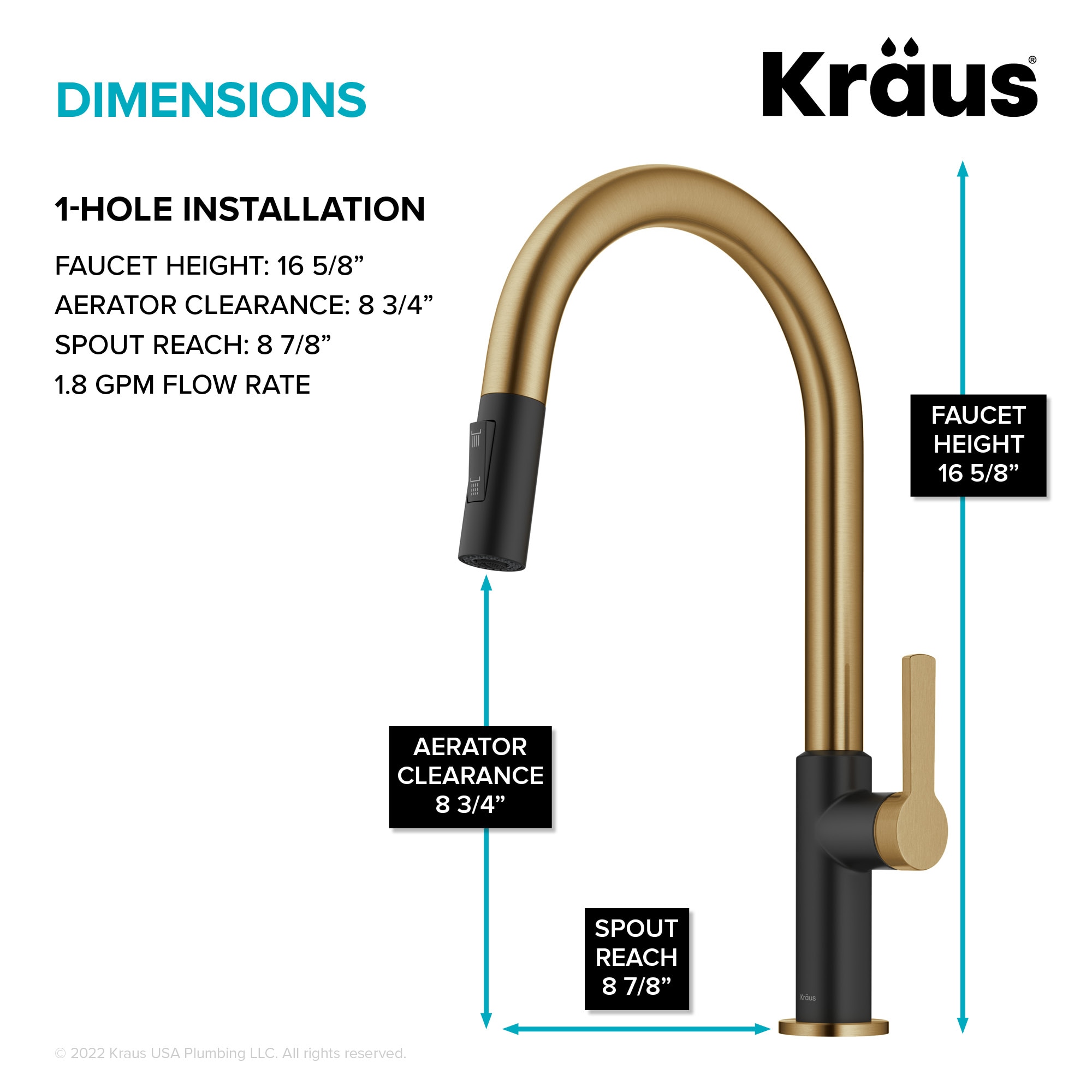 Kraus KPF-2820BBMB Kitchen-Faucets - View #5