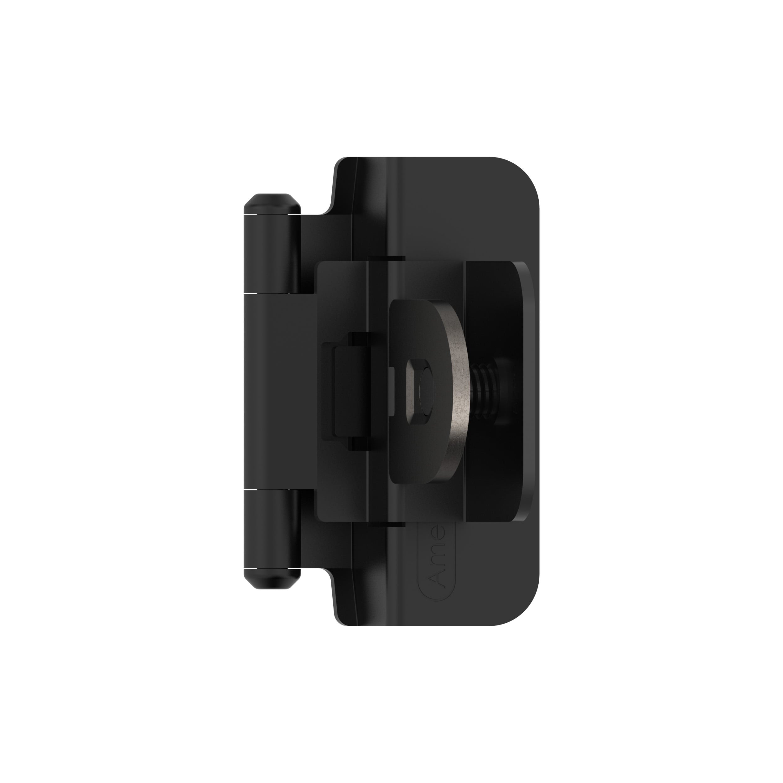 Amerock BPR8700FB 105-Degree Inset Surface Self-Closing Matte Black Cabinet Hinge , 1 Pairs ( 2 -Pieces)