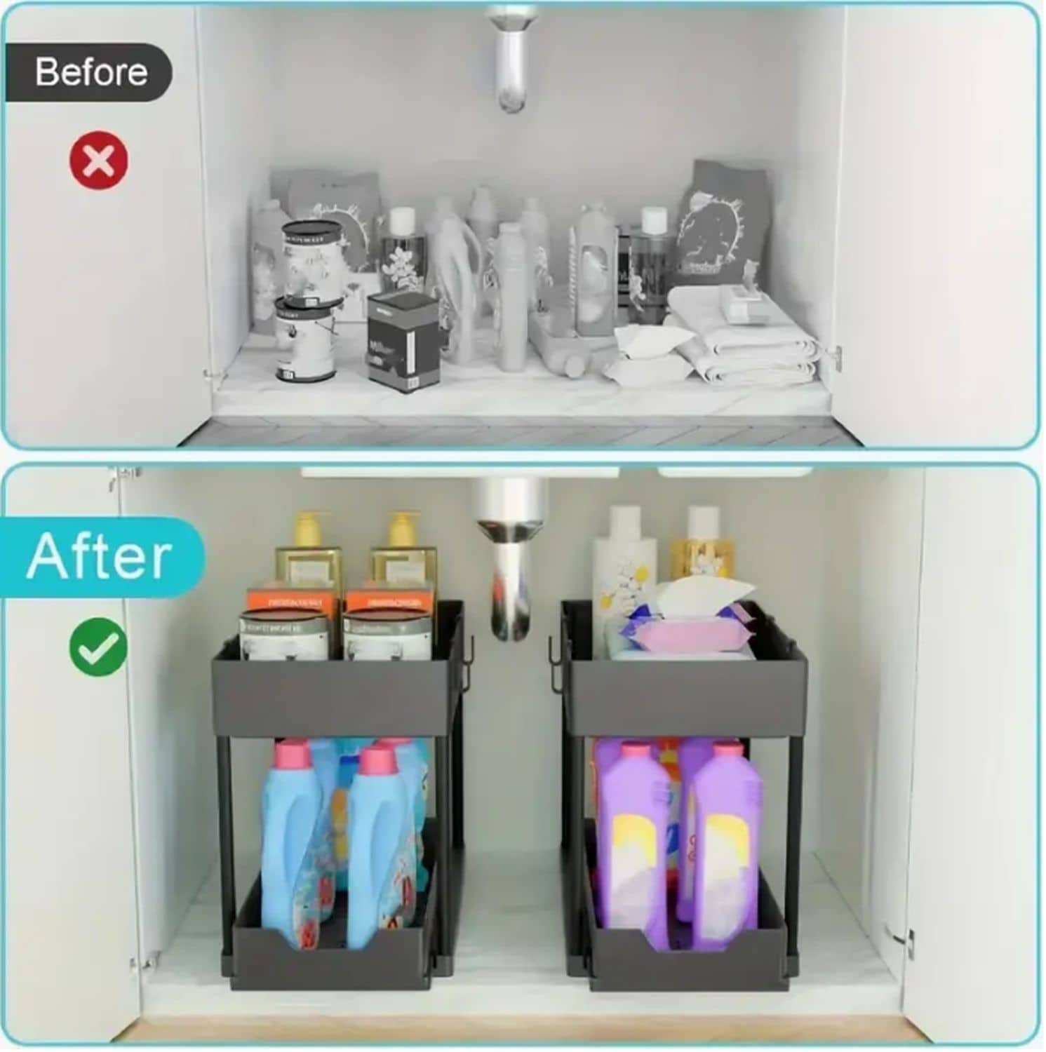 Blisstyle RUKDMSW5 Pull-Out-Cabinet-Baskets - View #6