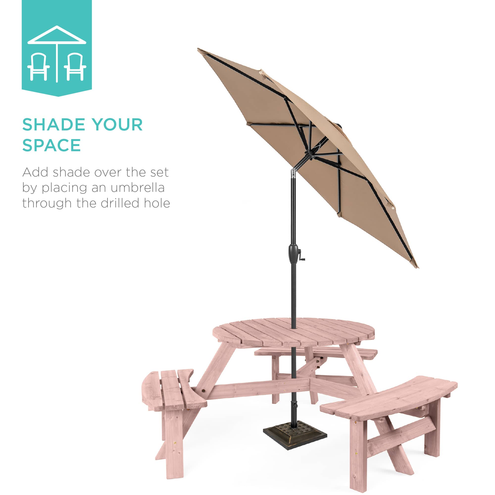 Best Choice Products SKY10983 Picnic-Tables - View #4