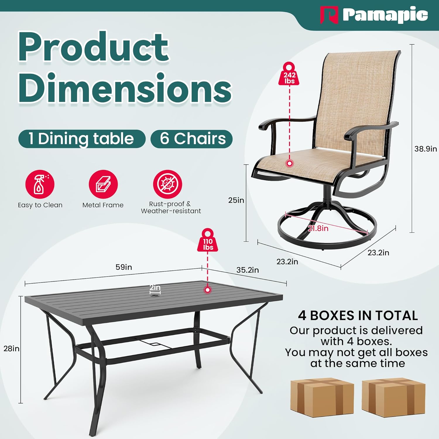  B0DBYSRH1V Patio-Dining-Sets - View #5