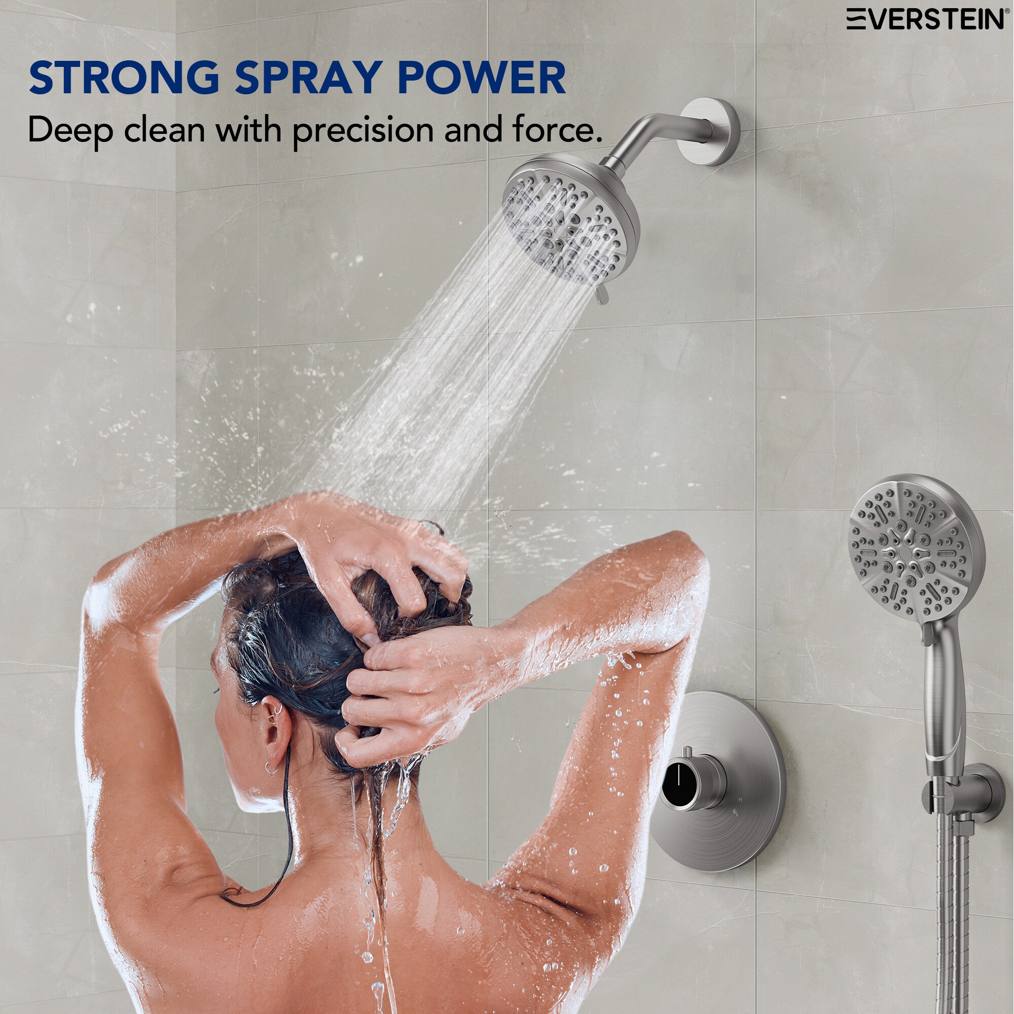 EVERSTEIN SFS-1103-NK Showerhead-Bar-Panels - View #6