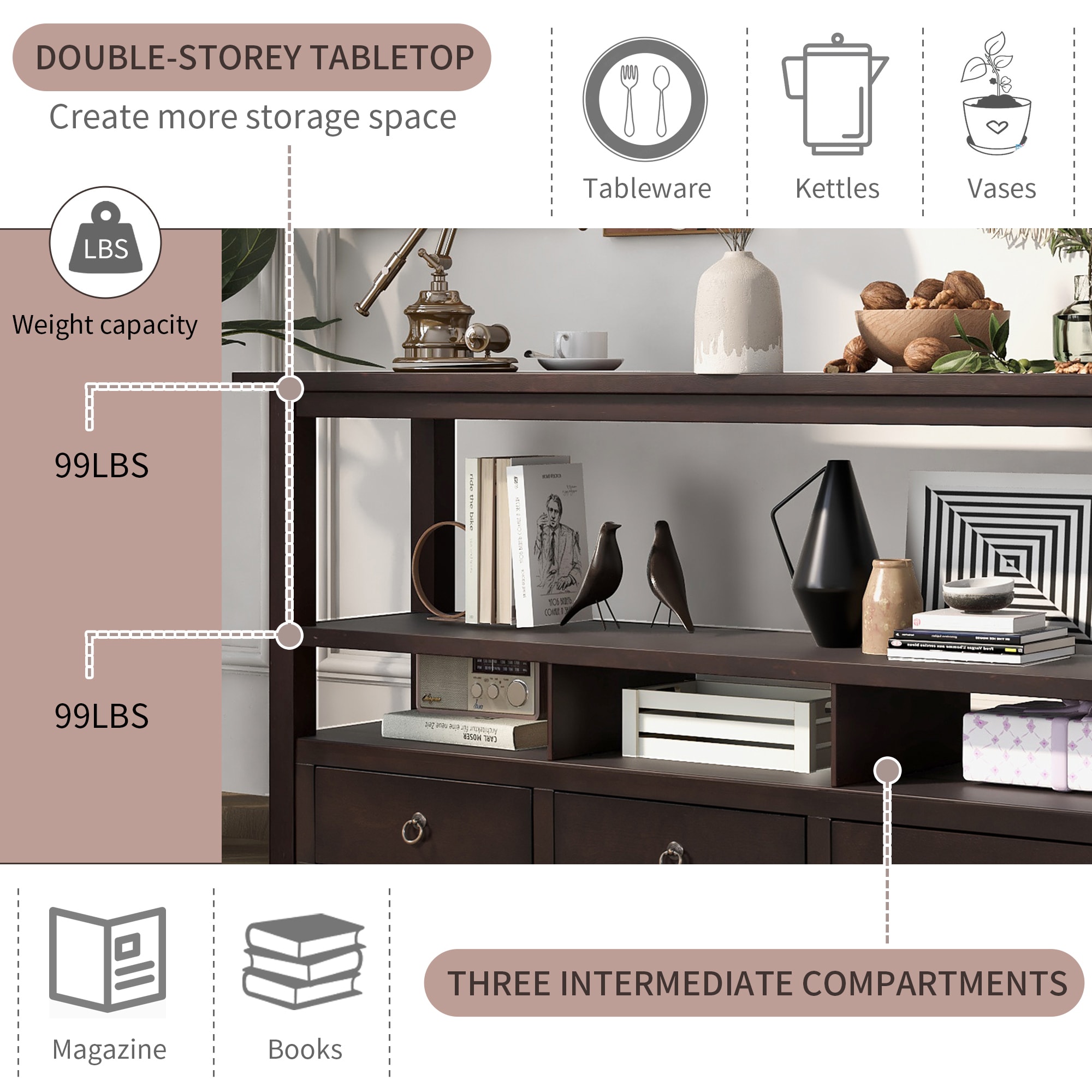 AHIOU HOME ZAAH-CT298607P Console-Sofa-Tables - View #7