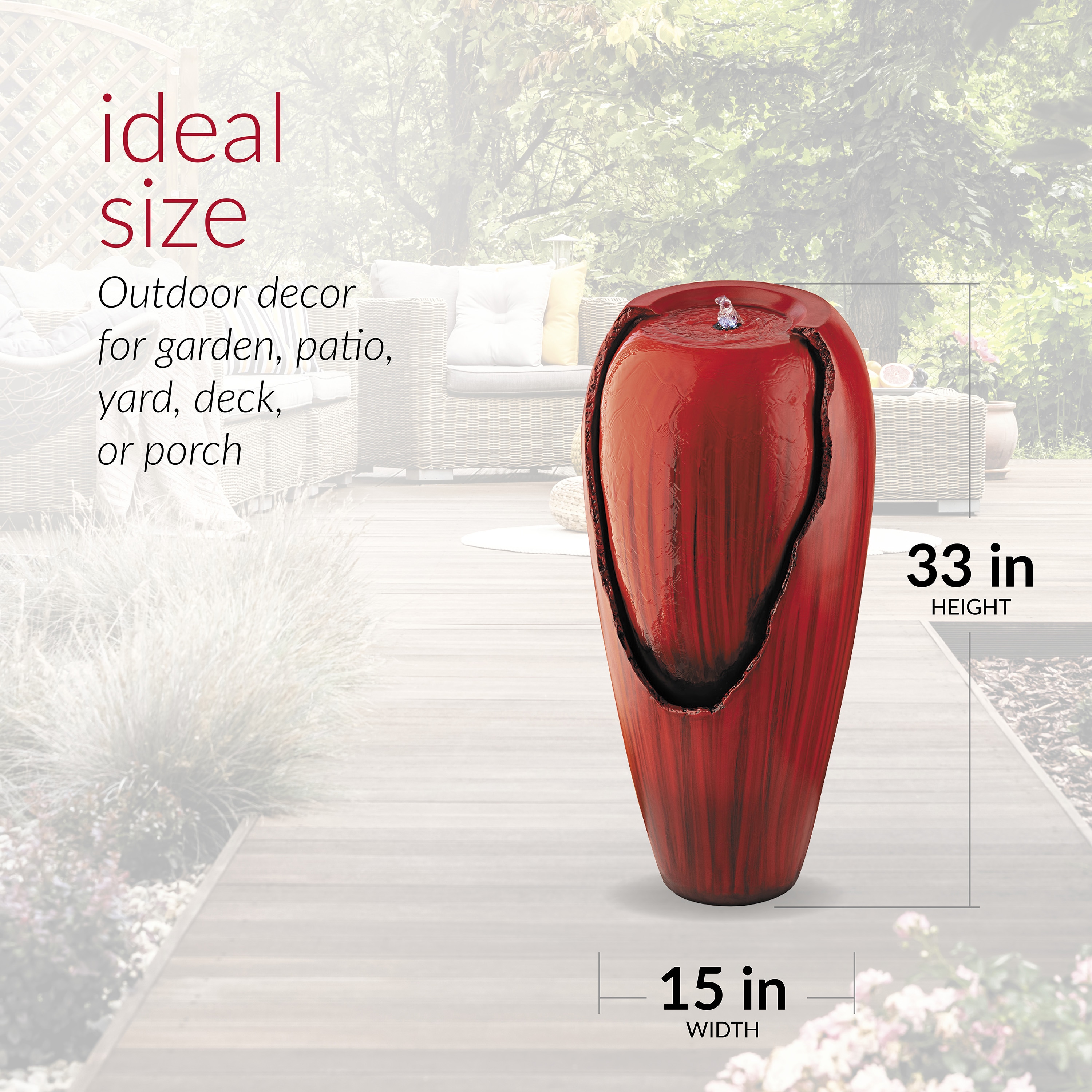 Alpine Corporation DIG100XS-RD fountains - View #3
