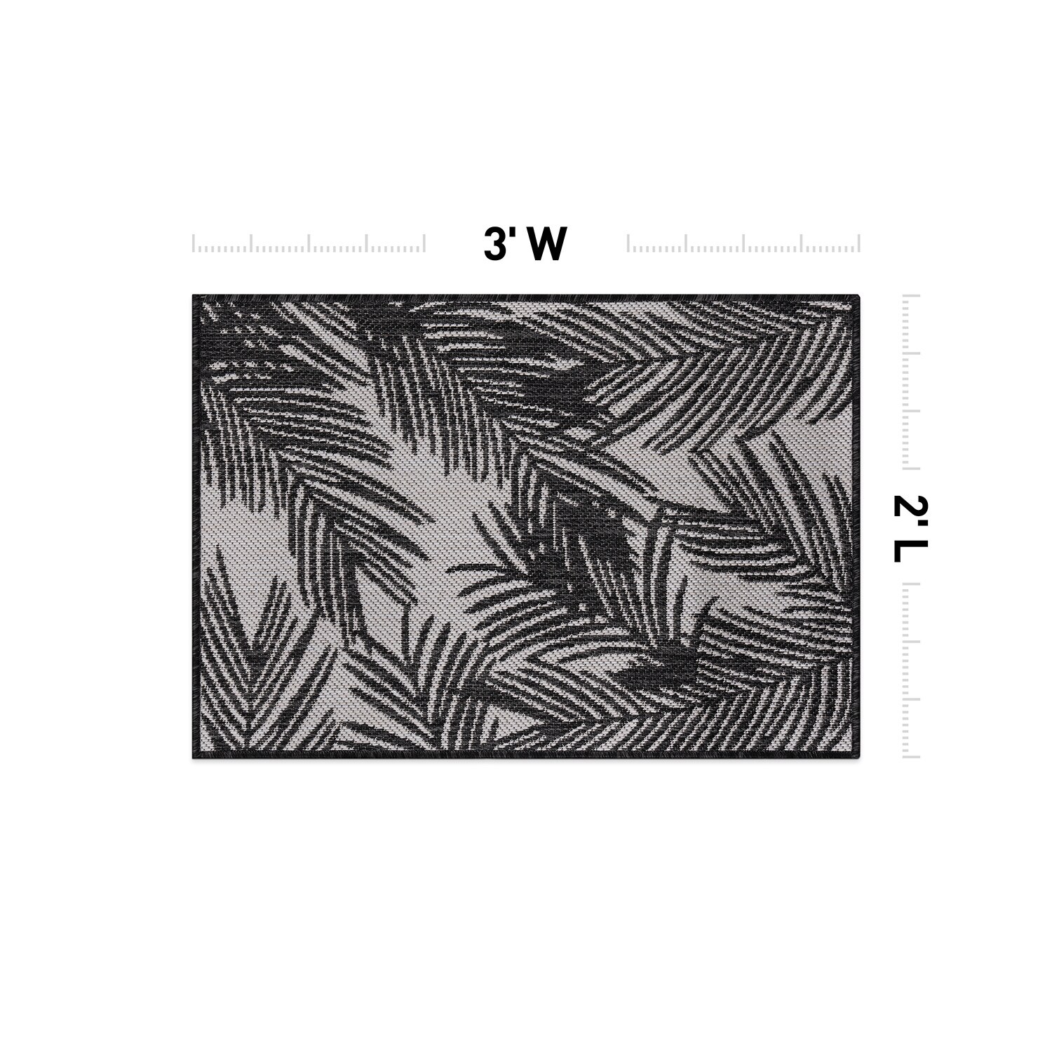 World Rug Gallery 117BLACK2X3 rugs - View #3