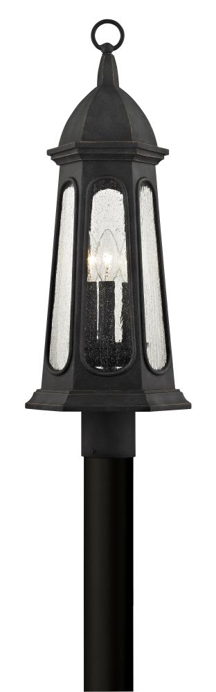 Troy Lighting Astor 3 Light Post Vintage Iron P6365