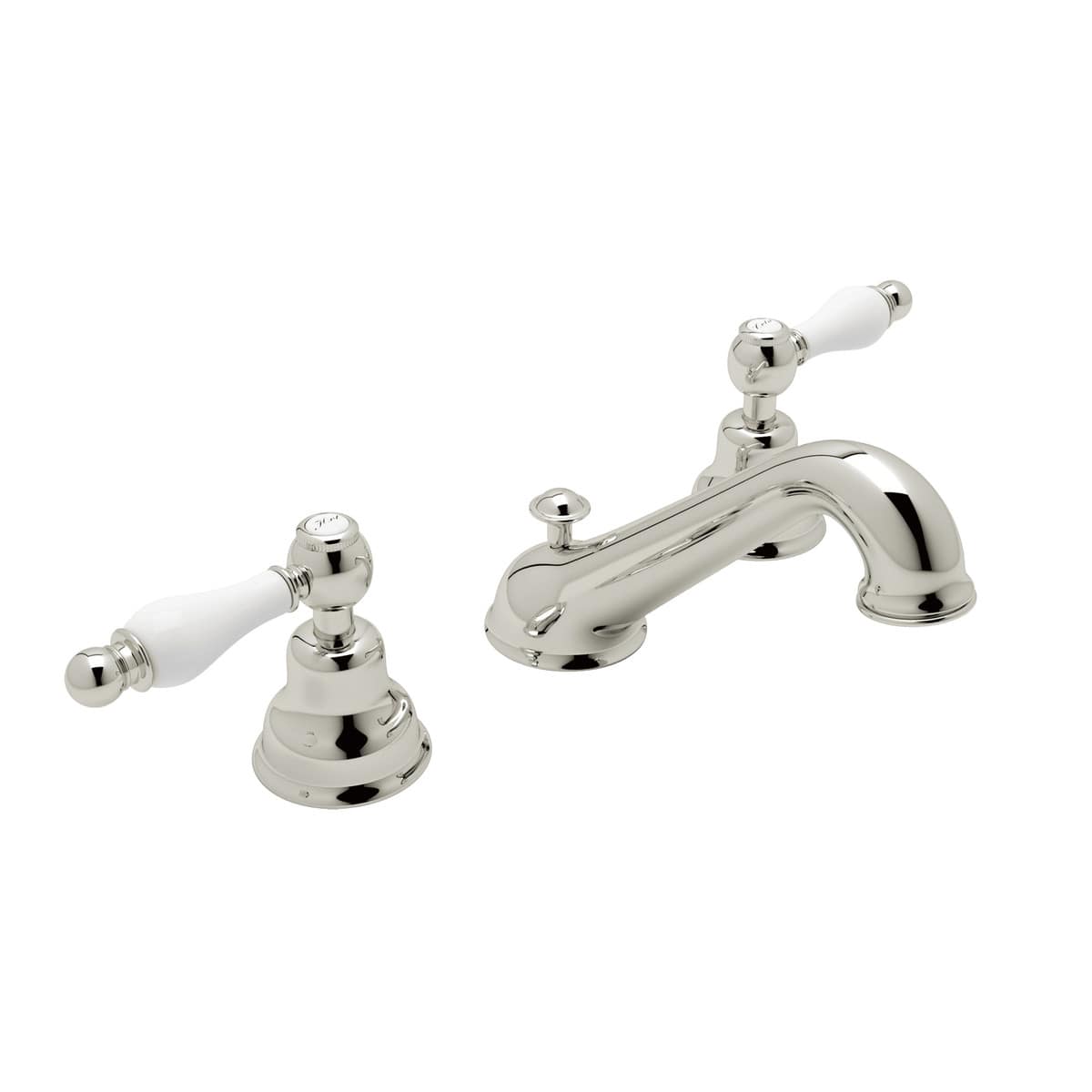 Rohl AC102OP-PN-2 Arcana 1.2 GPM Widespread Lavatory Faucet in Polished Nickel (Valve Included)