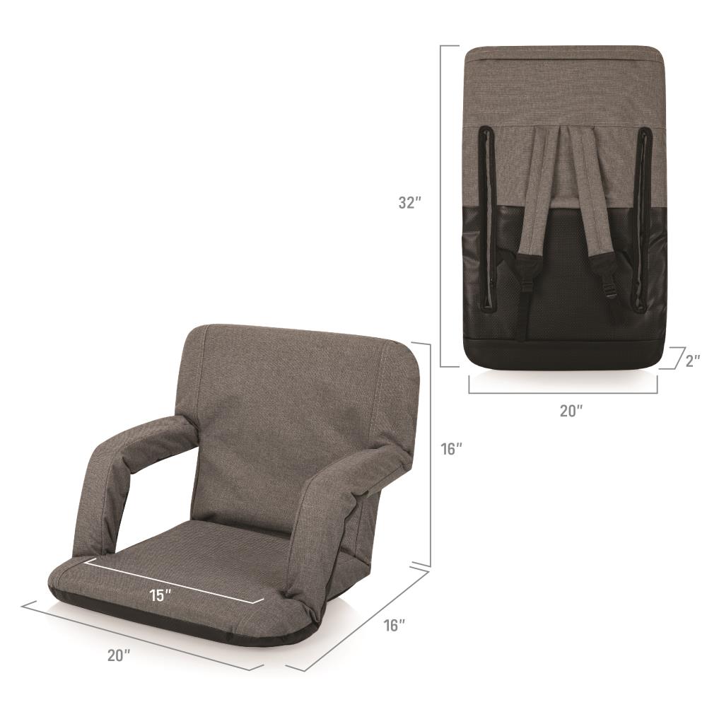 Detroit Lions - Ventura Portable Reclining Stadium Seat, 20 x 2 x