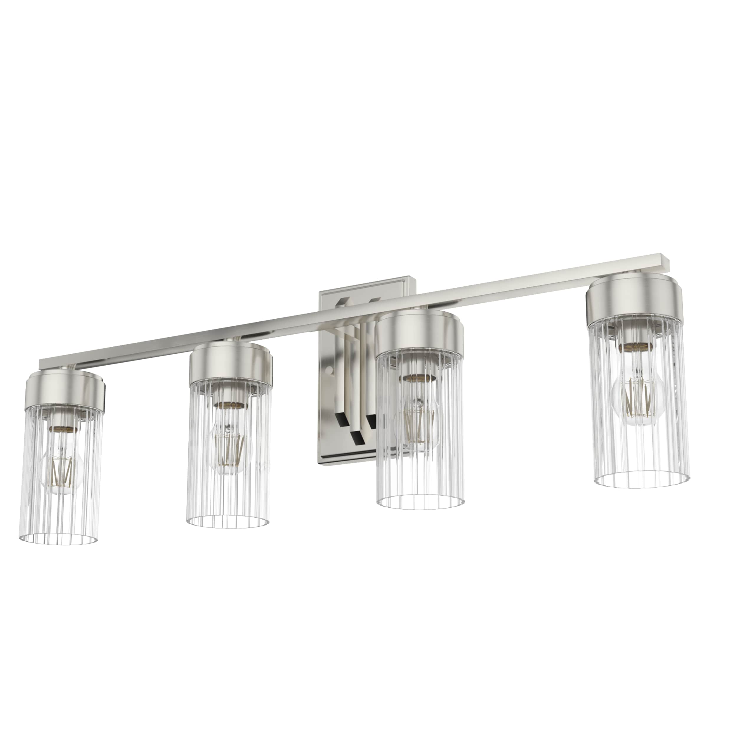 Hunter 19687 Gatz 31.5-in 4 -Light Brushed Nickel Modern/contemporary Vanity light