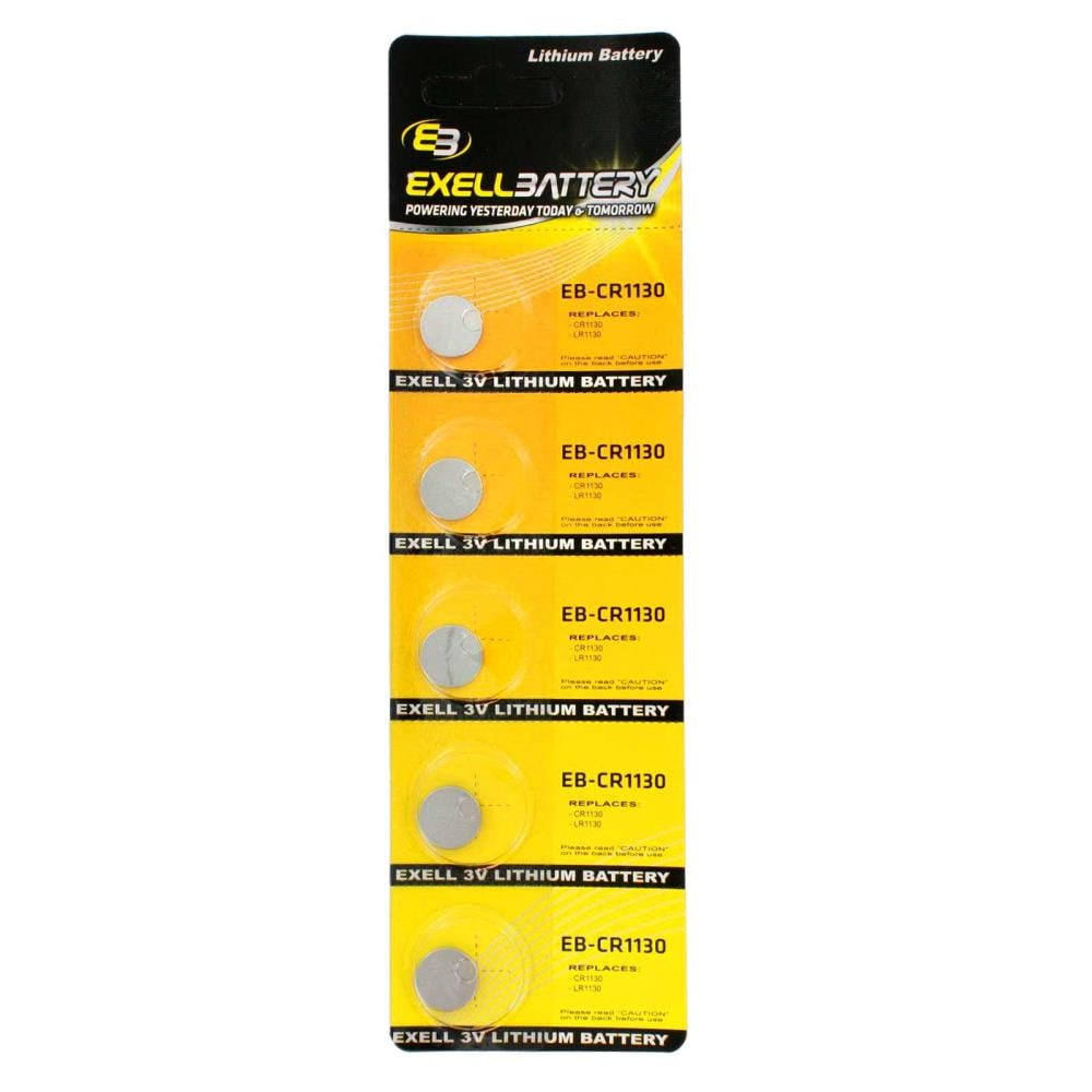 Exell Battery Lithium CR1216 Coin Batteries (5-Pack)