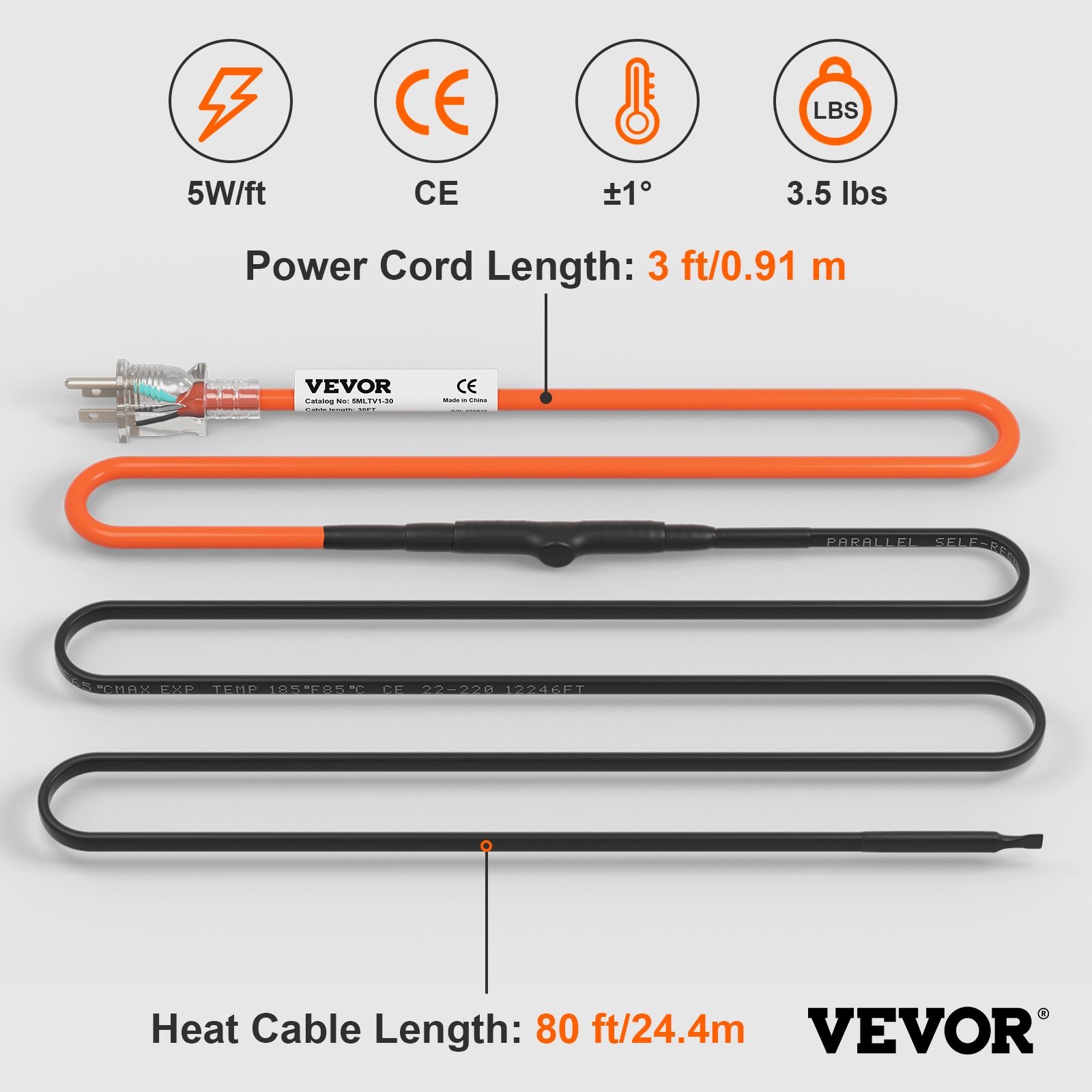 VEVOR ZDWGDJRDLDGWQB0OLV1 Tubular-Pipe-Wrap - View #8