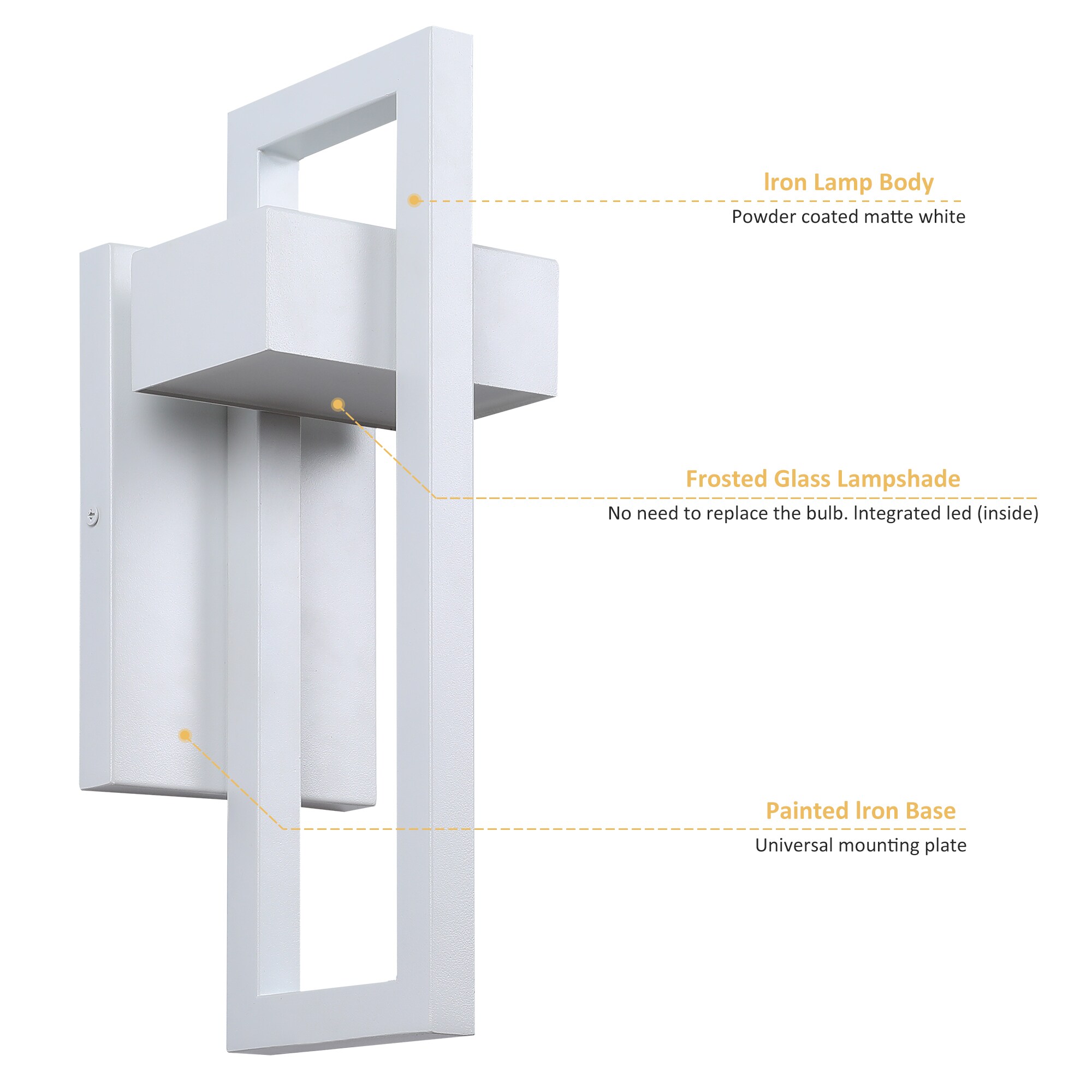 LamQee 06FTL0247AWT Outdoor-Wall-Lighting - View #4