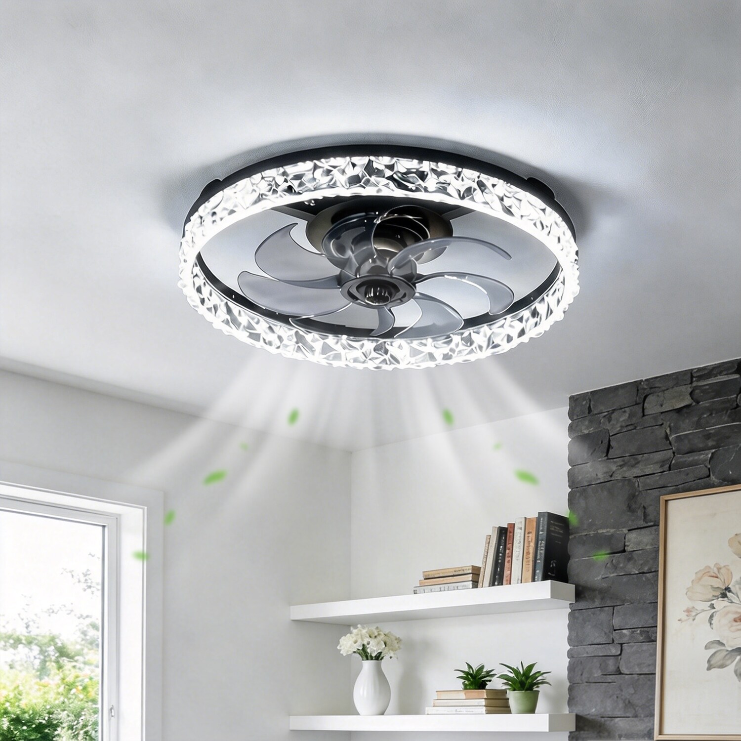 YANSUN LA-DLP-FS01801ABL-11 Ceiling-Fans - View #3