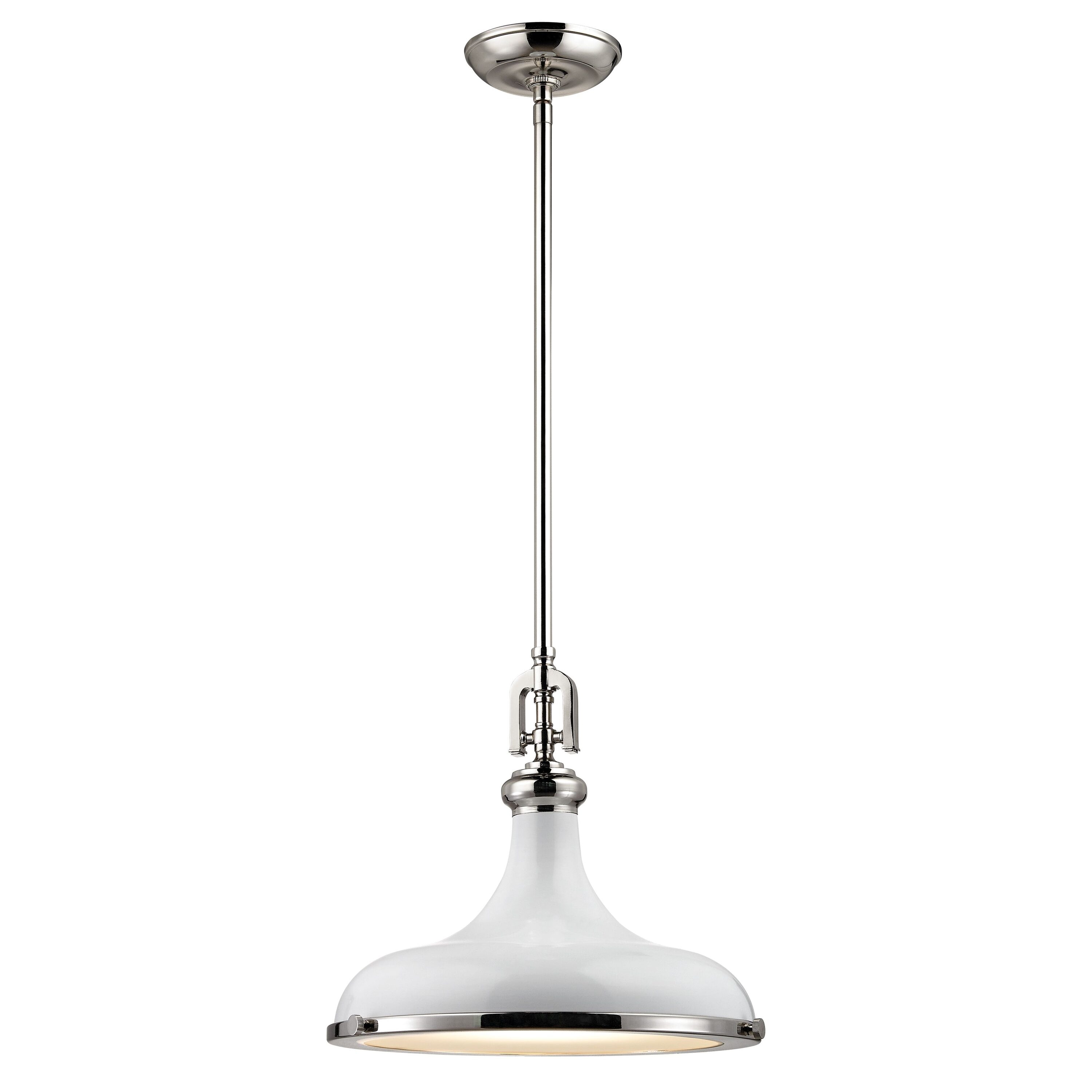 Westmore by ELK Lighting LW-20240605188 Honeysuckle Gloss White Transitional Geometric Hanging Pendant light