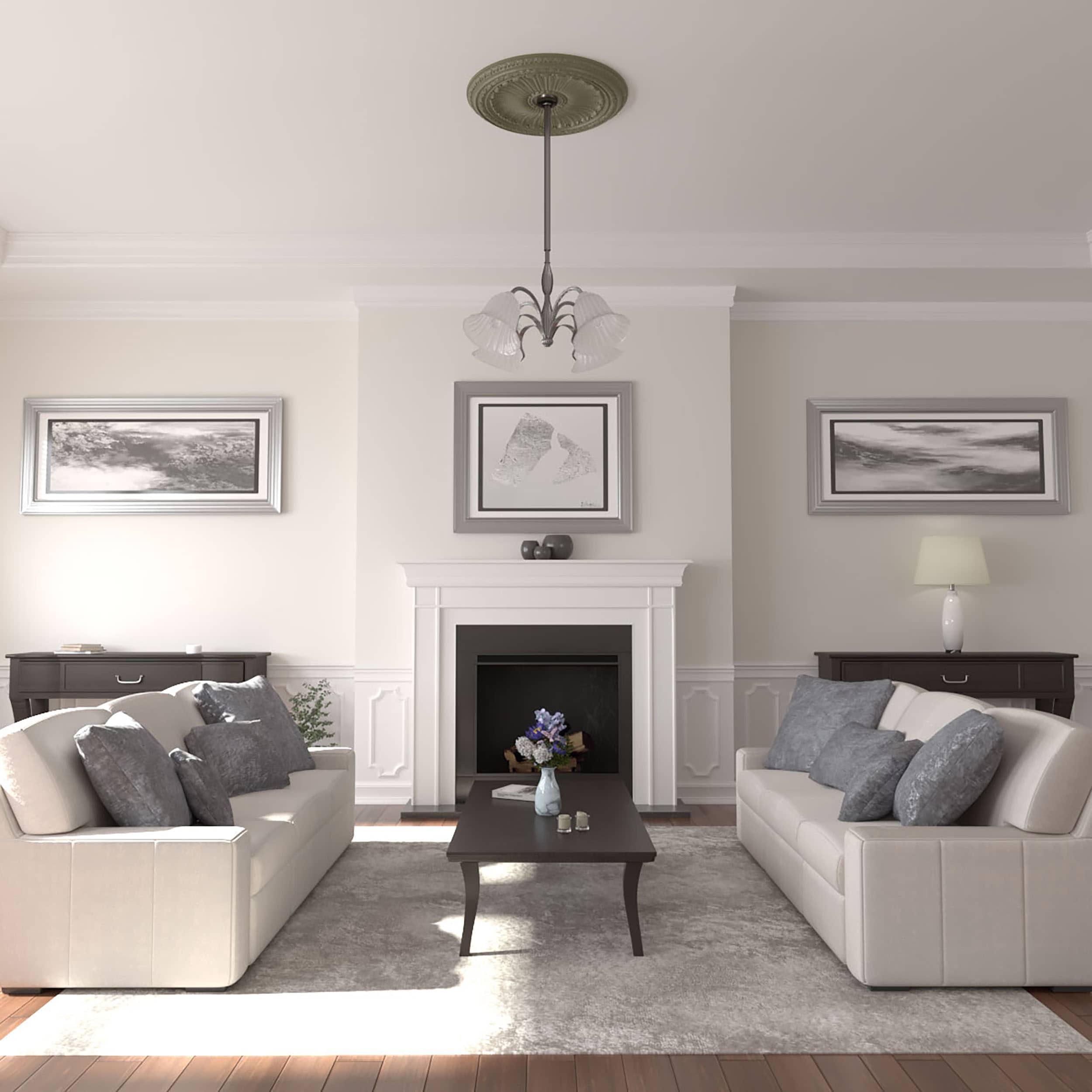 Ekena Millwork CM35VISSF Ceiling-Medallions - View #4