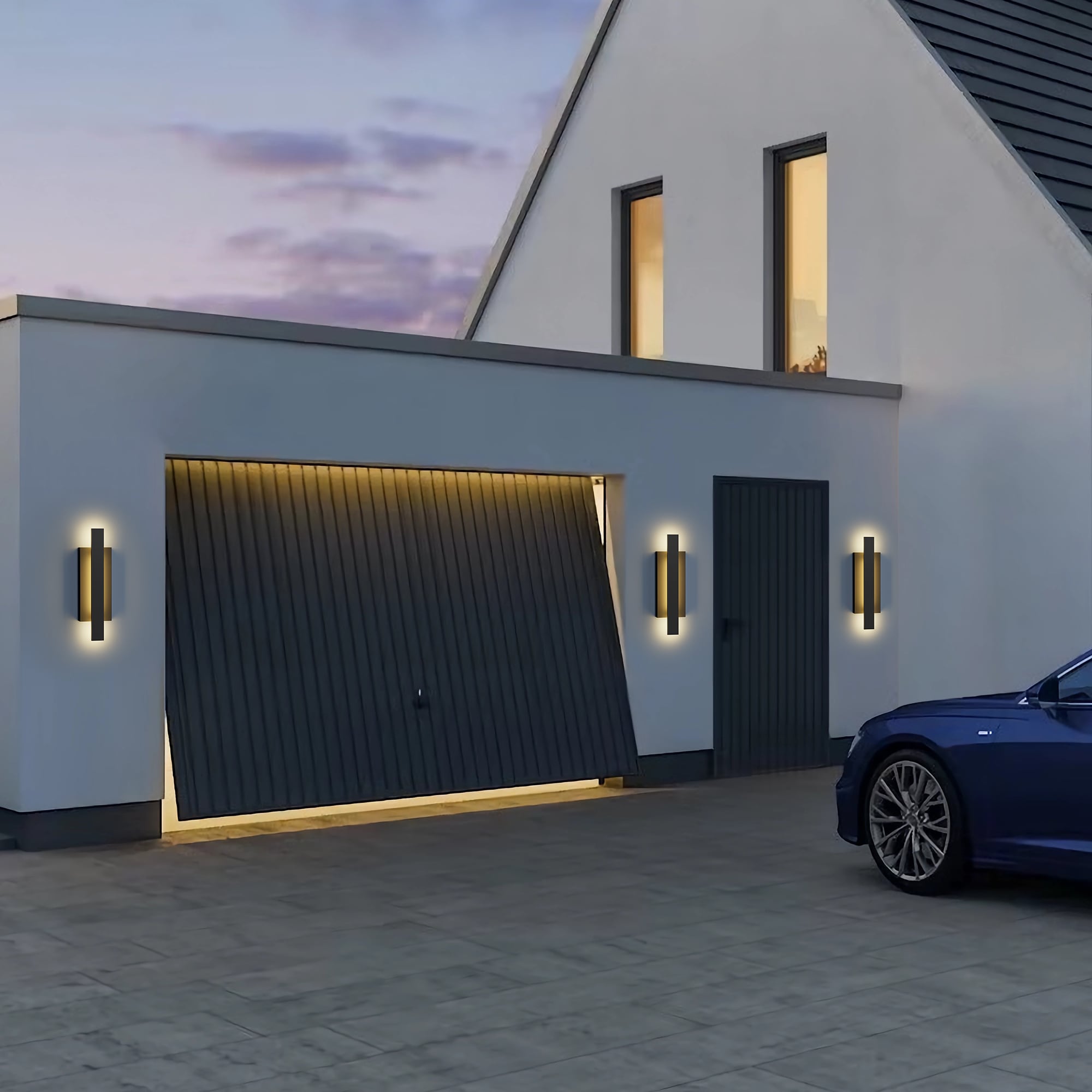 LamQee 06FTL0307ABK Outdoor-Wall-Lighting - View #3