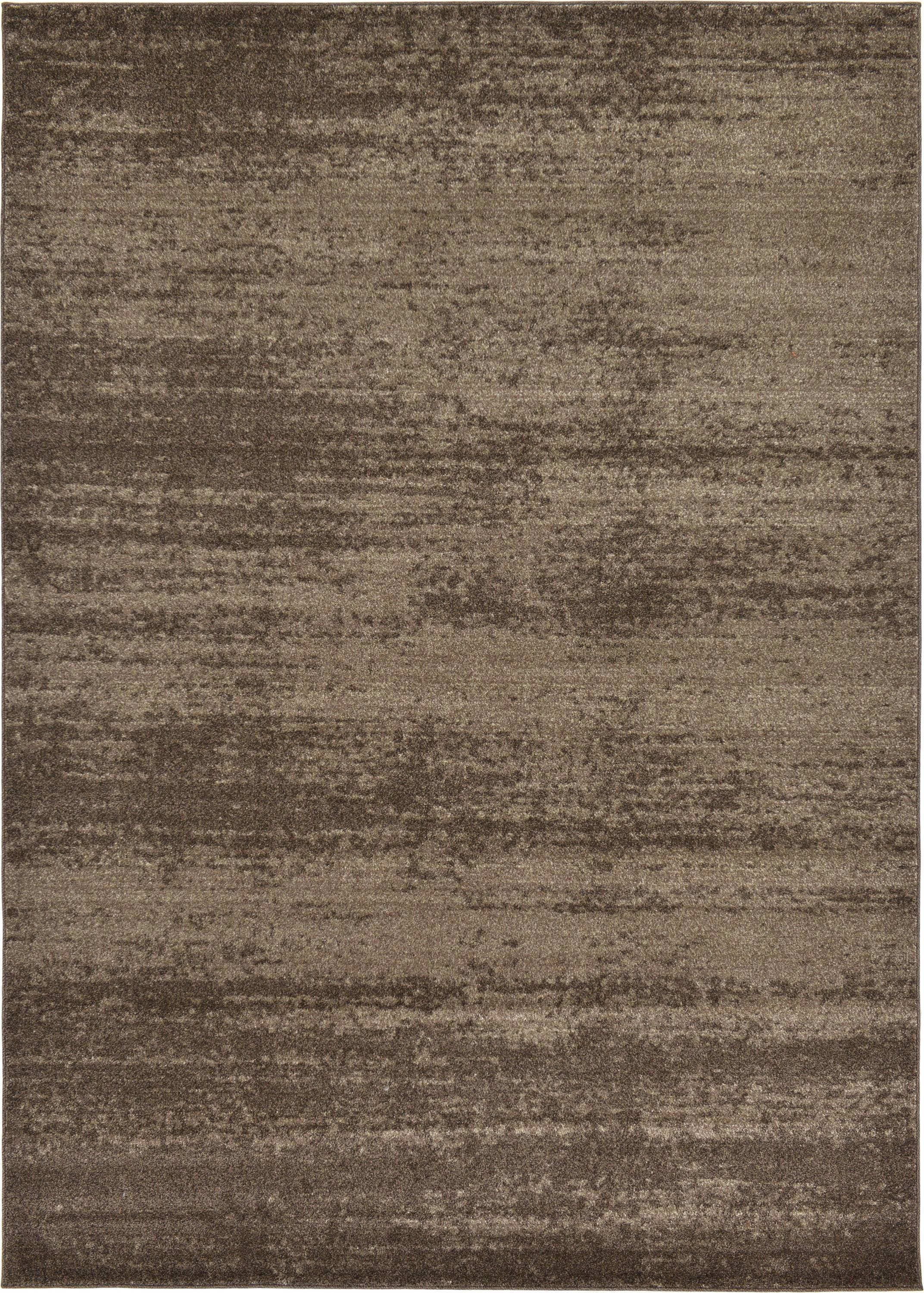 Brown Tufted Synthetic 9' x 12' Reversible Area Rug
