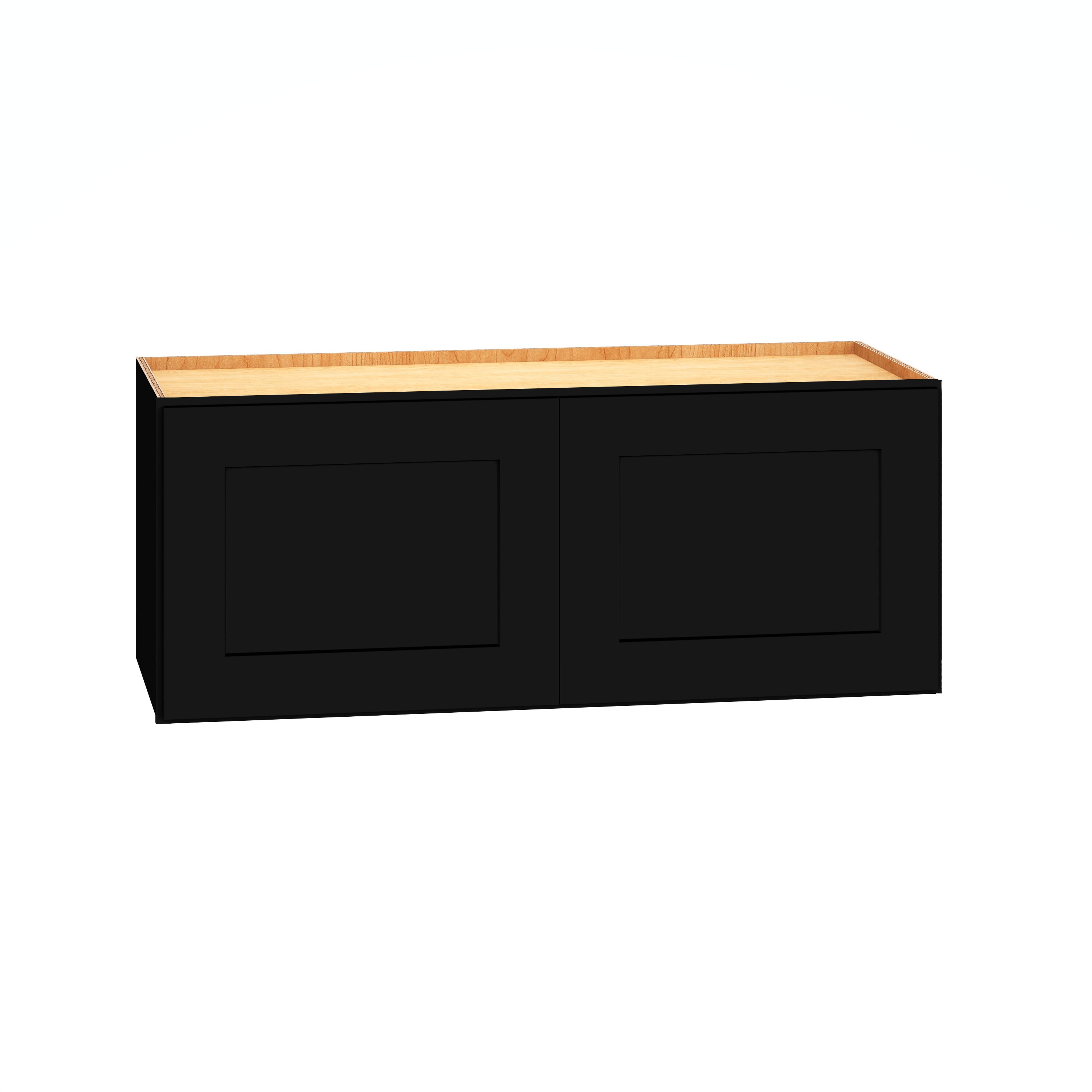 Diamond Express 61I-W3012 Jamestown 30-in W x 12-in H x 12-in D Black Wall Fully assembled Plywood Cabinet (Recessed Panel Shaker)