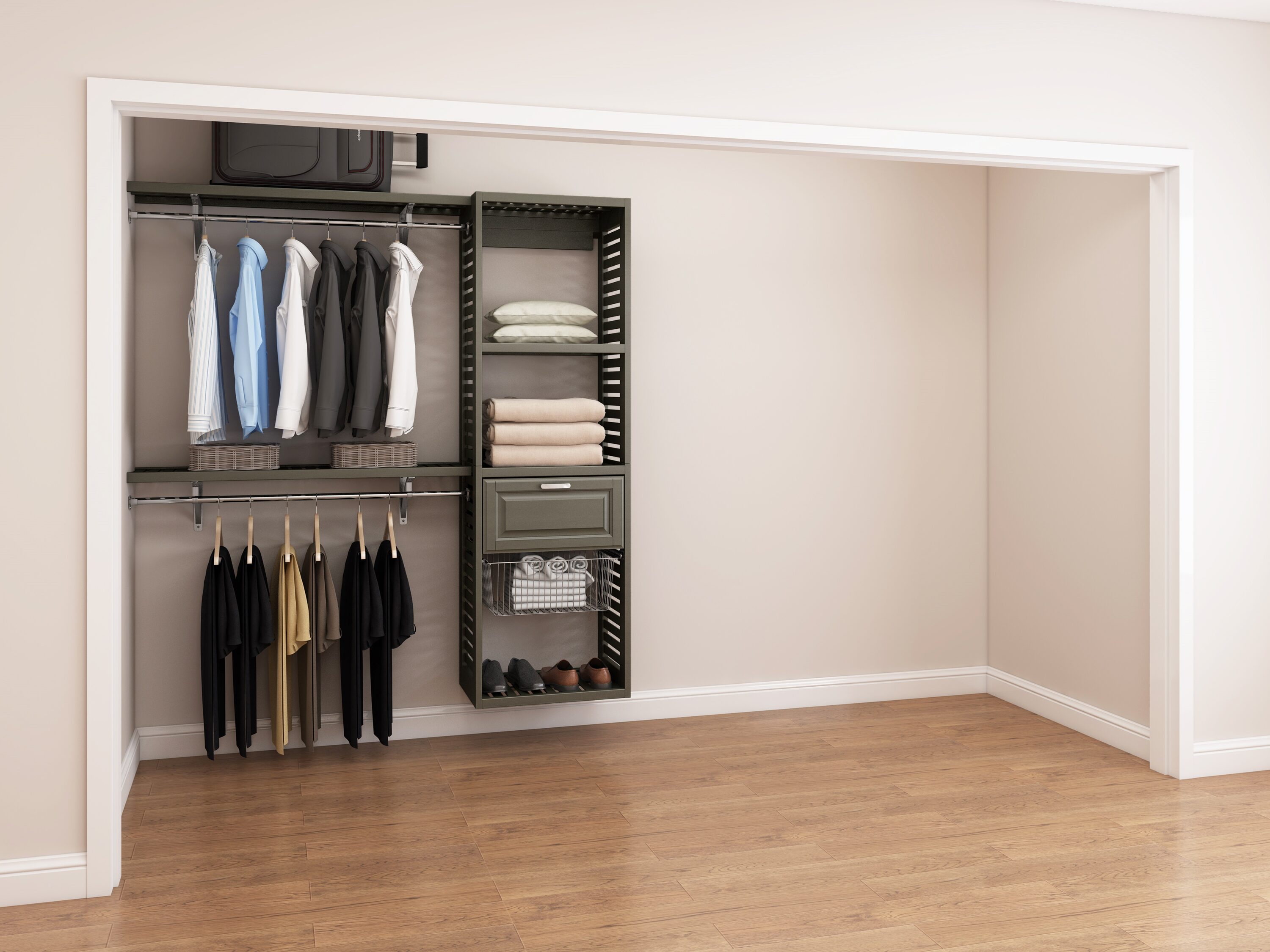 allen + roth WSWS-VSK1648-1G Wood-Closet-Shelves - View #4