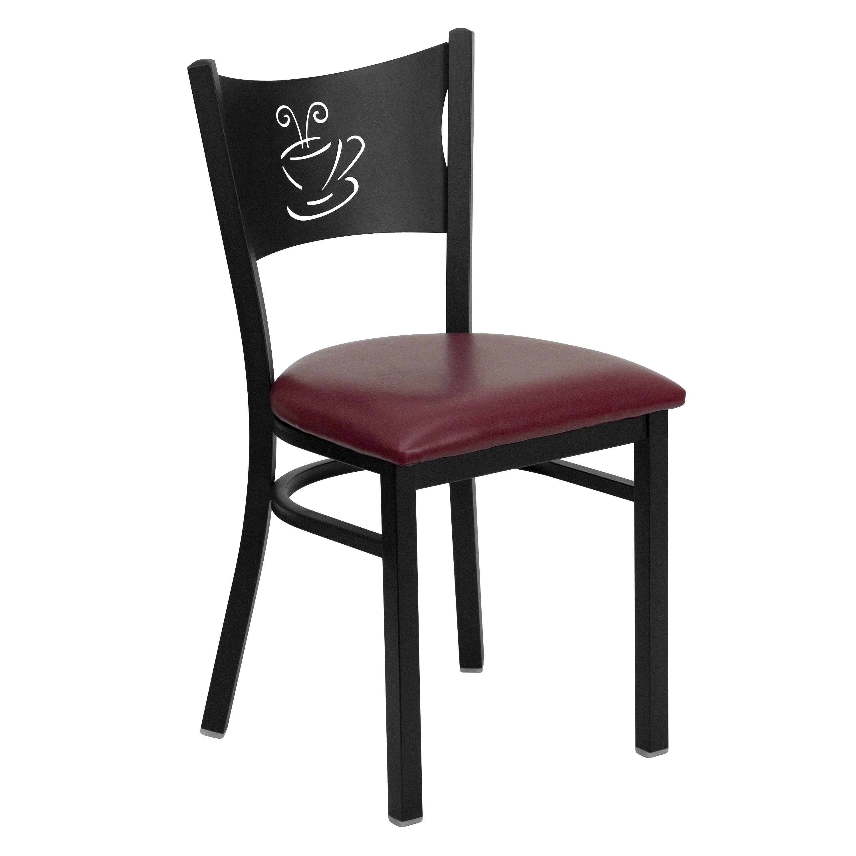 Flash Furniture 847254016100 Contemporary/Modern Vinyl Upholstered Dining Side Chair (Metal Frame)