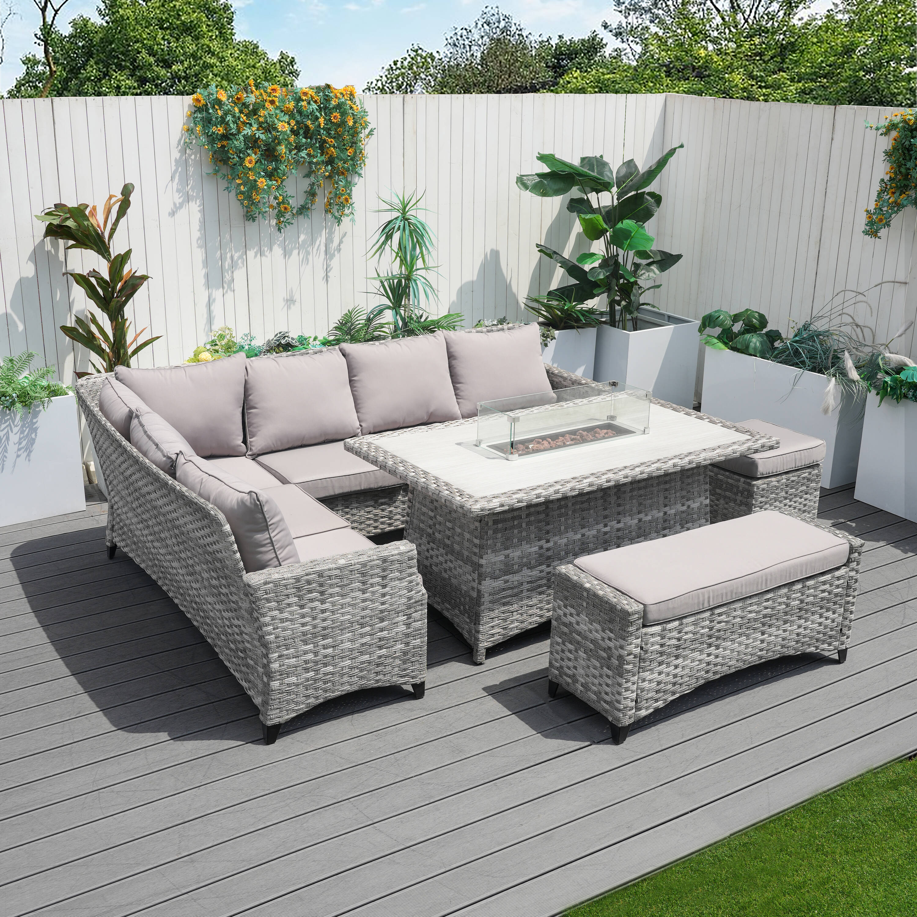Direct Wicker DWF-2001-G Patio-Conversation-Sets - View #3